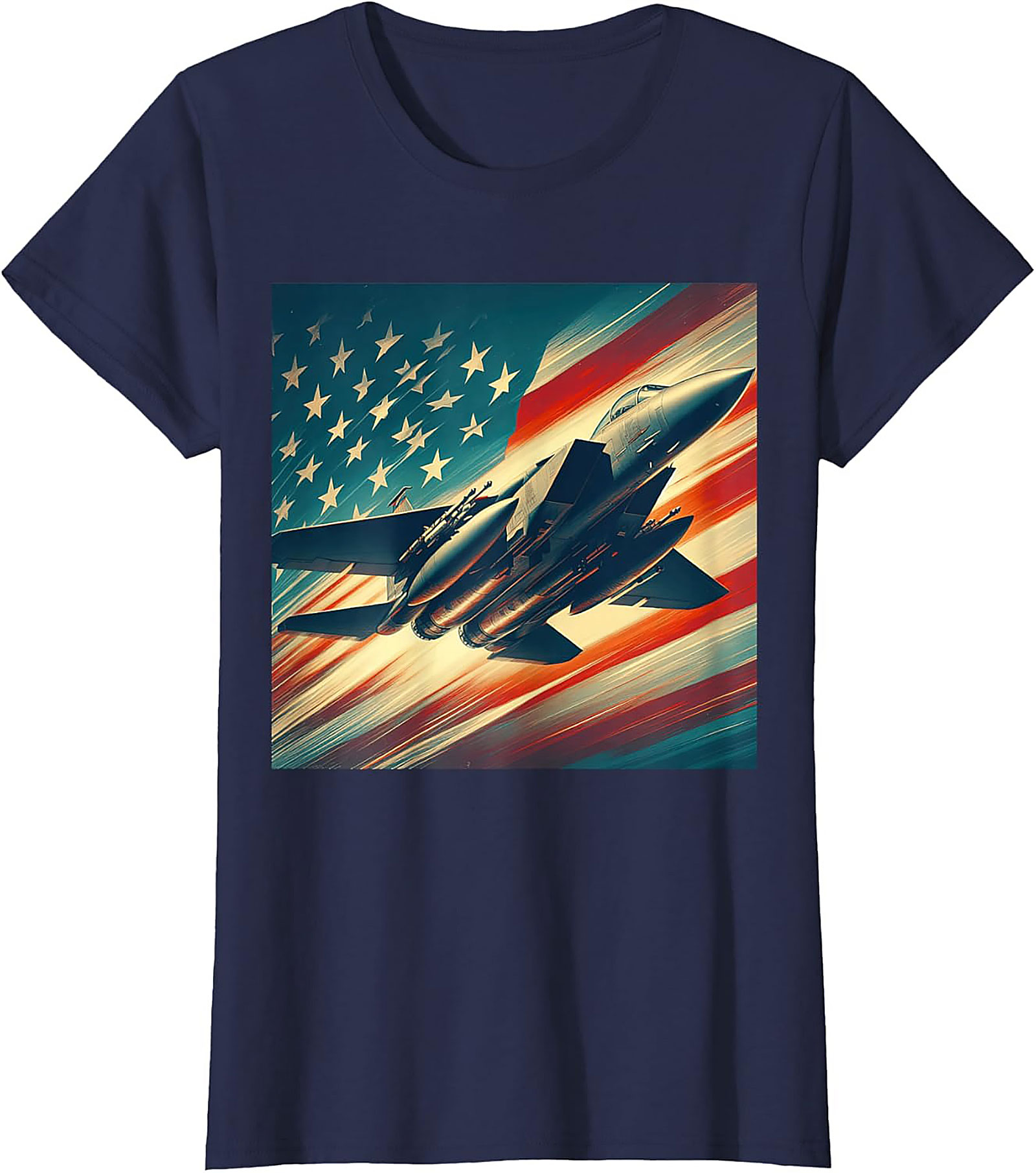 F-15 Fighter Jet T-Shirt | Patriotic Graphic Tee Gift