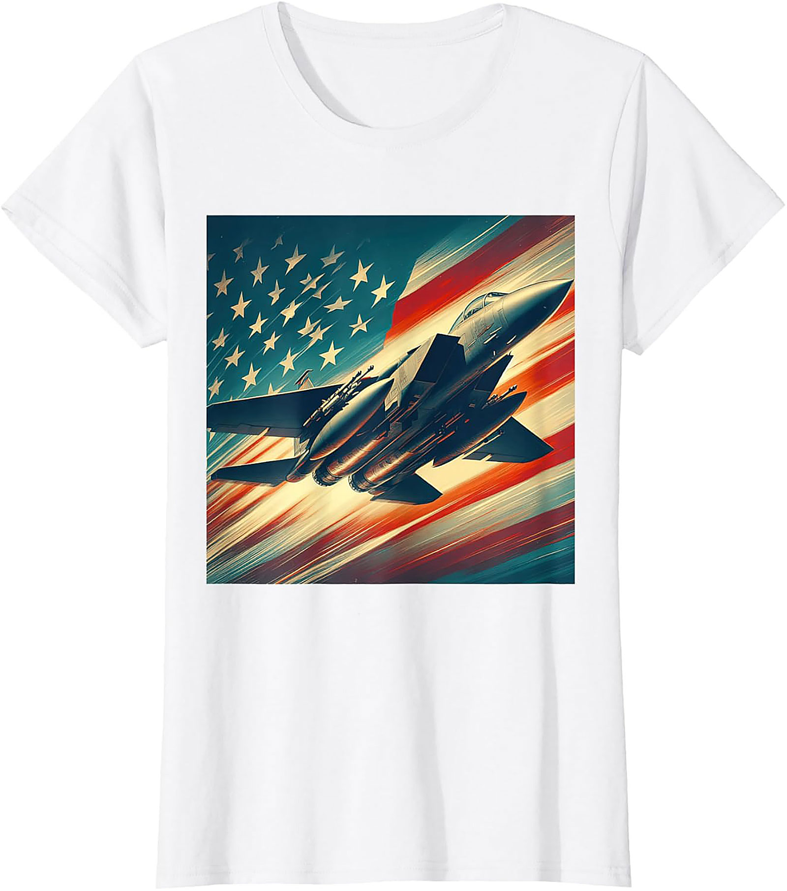 F-15 Fighter Jet T-Shirt | Patriotic Graphic Tee Gift