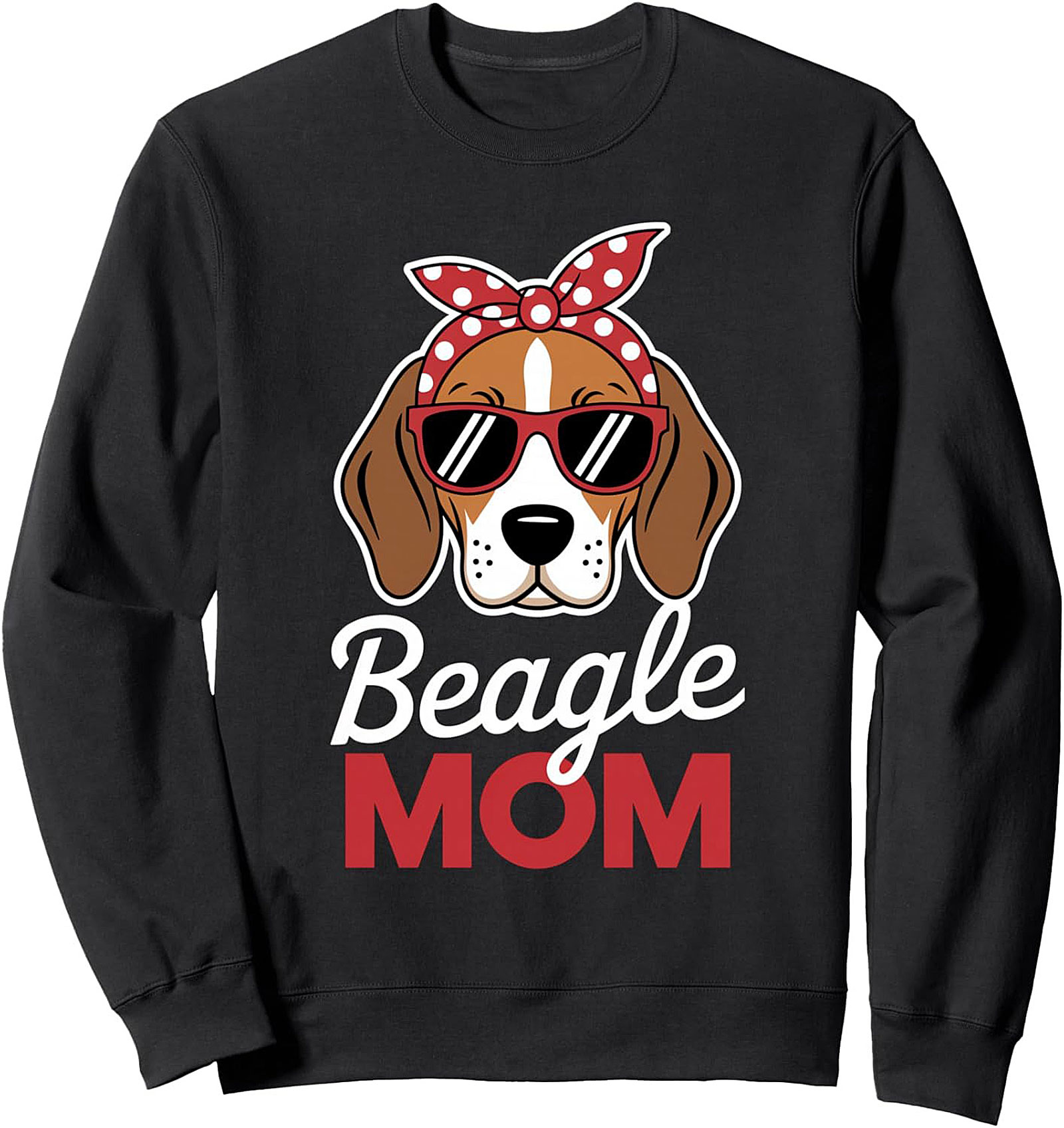 Cool Beagle Mom Crewneck Sweatshirt – The Ultimate Dog Lover Pullover