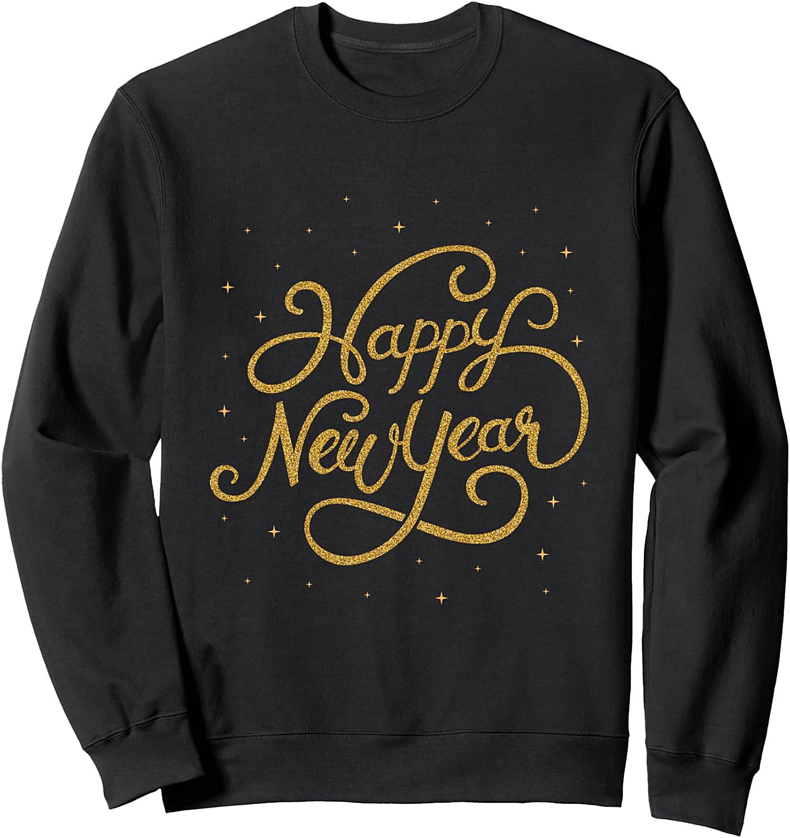 Sparkly Happy New Year Crewneck Sweatshirt Cozy Gift