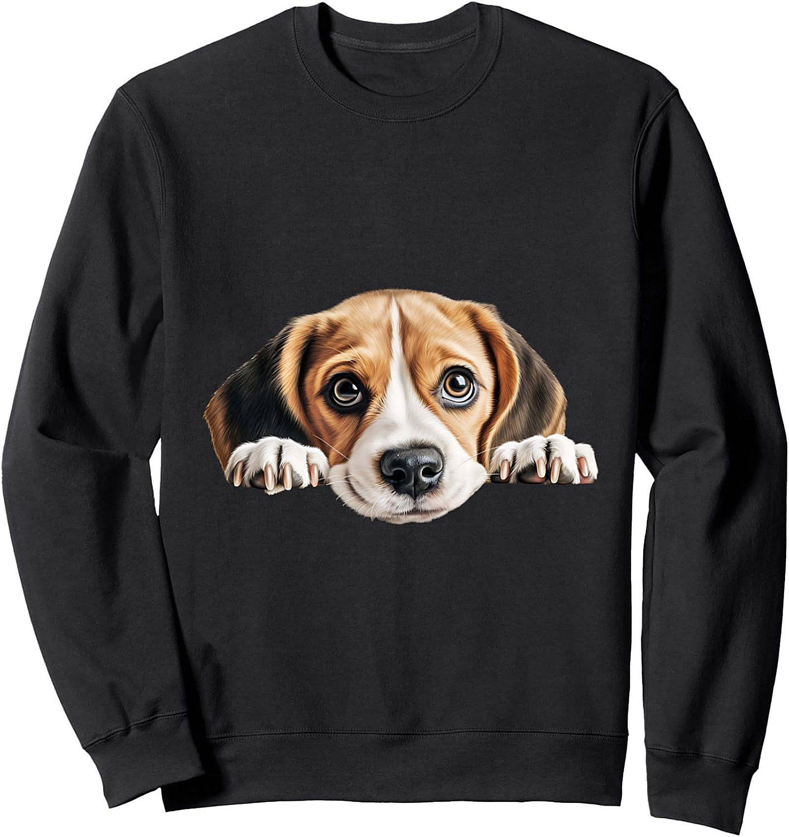 The Adorable Beagle Puppy Eyes Graphic Sweatshirt