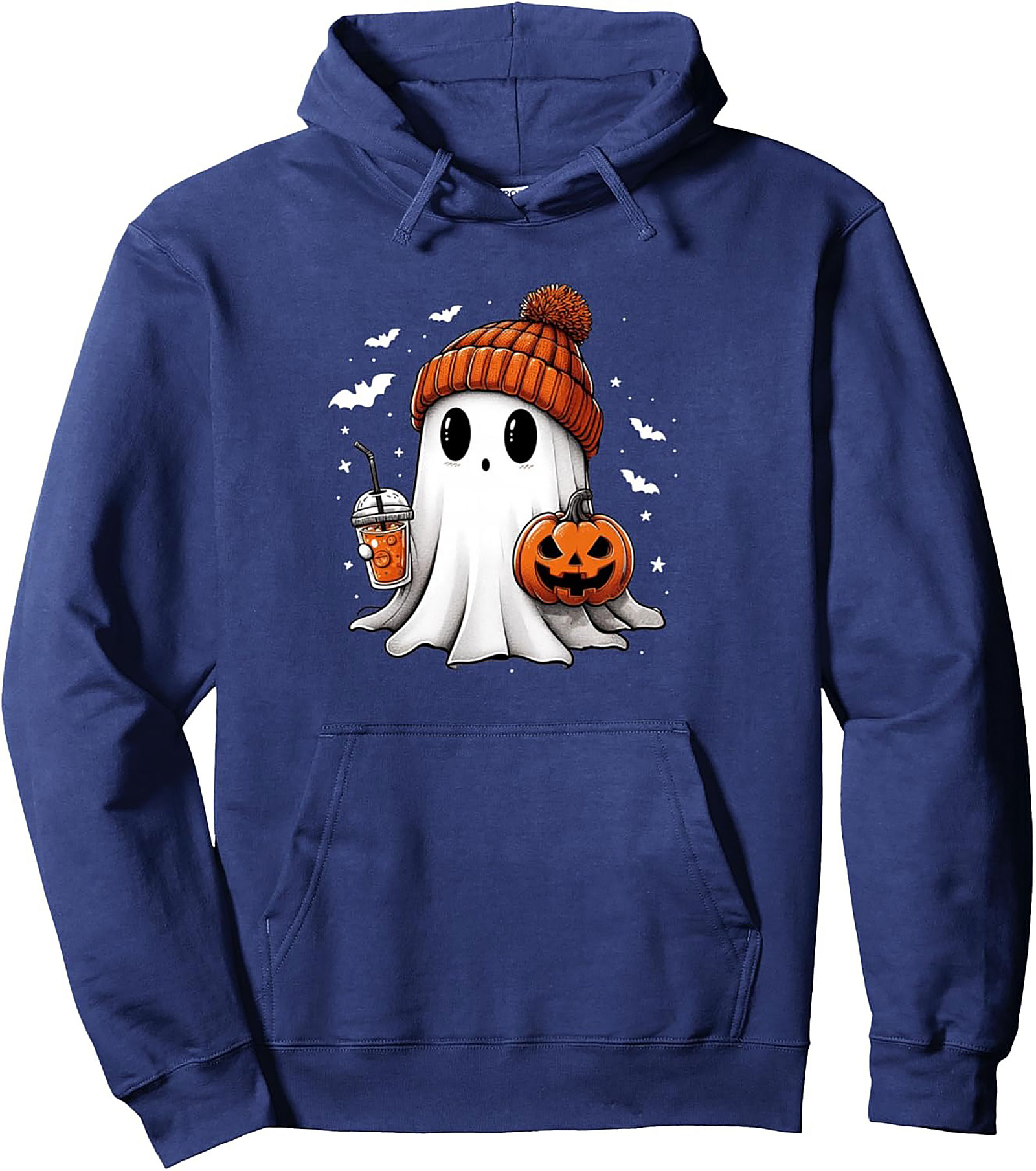 Cute Ghost Halloween Pullover Hoodie | Cozy & Fun Gift