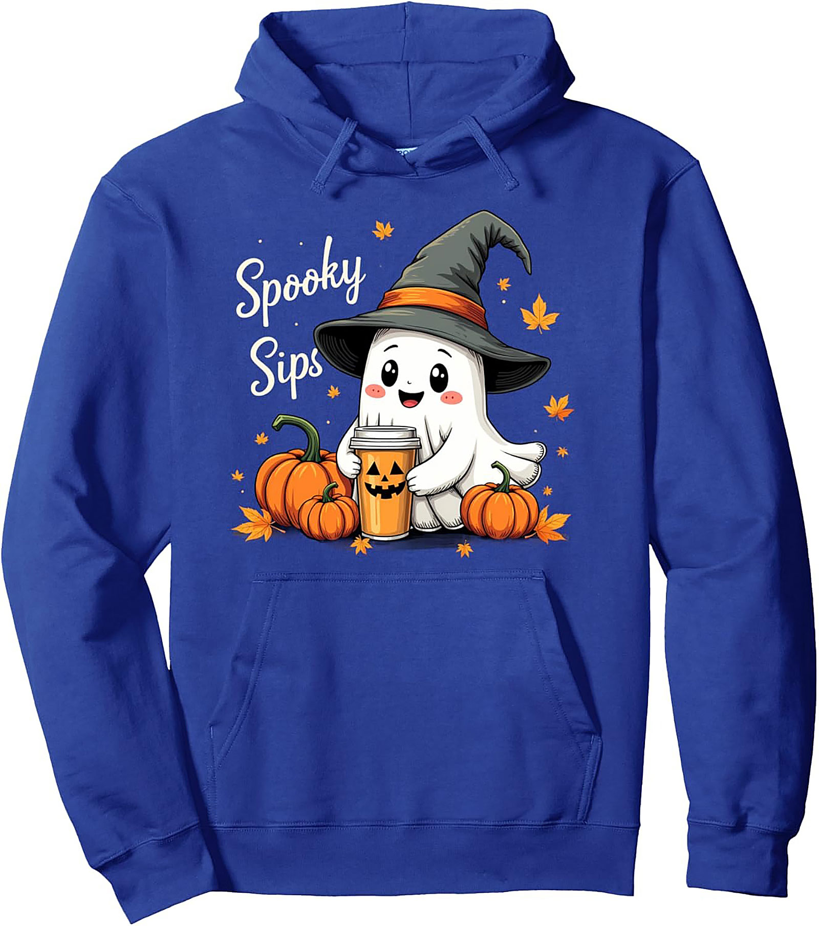 Cute Halloween Ghost Pullover Hoodie – Spooky Sips