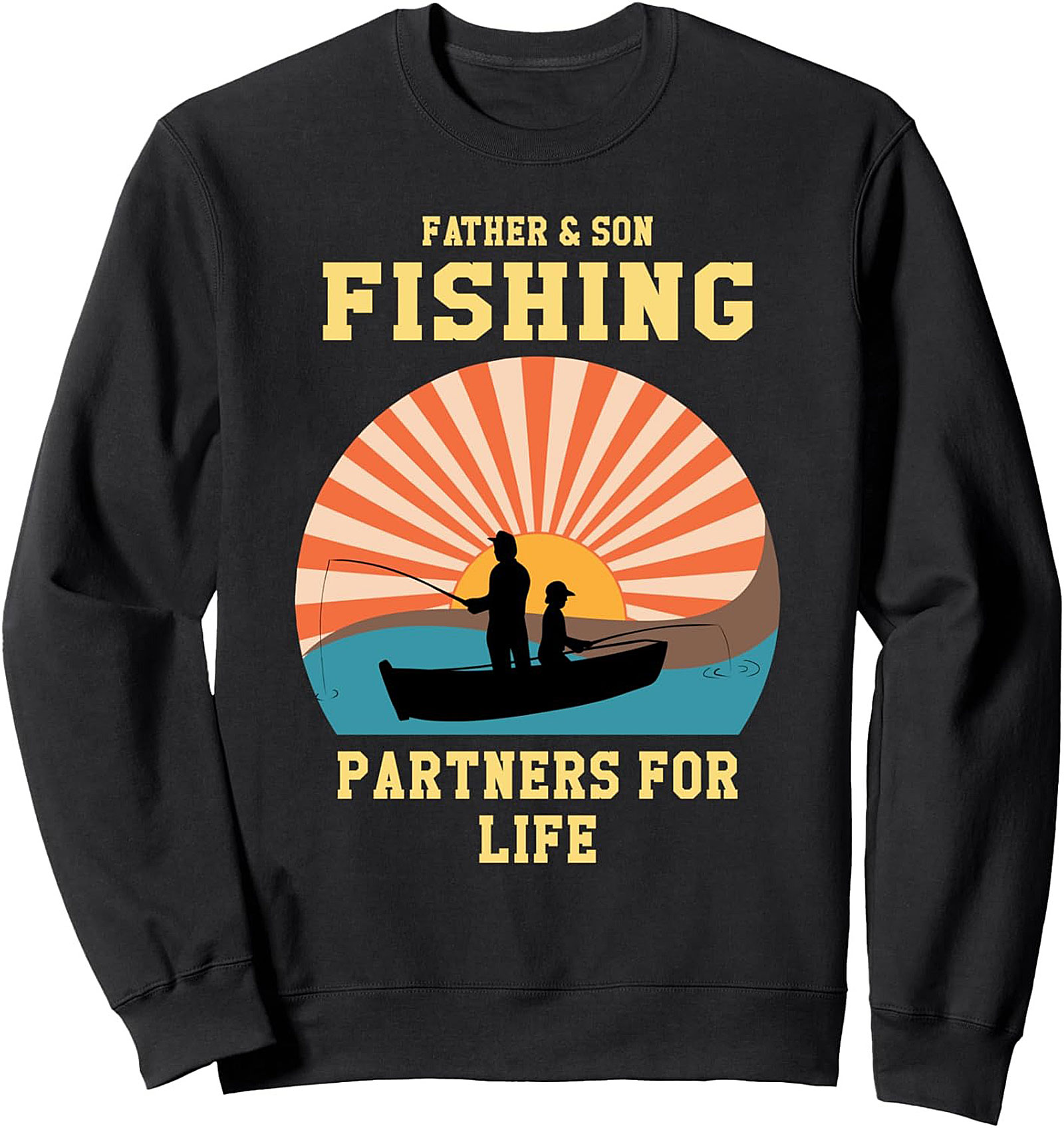 Father & Son Fishing Partners Life Crewneck Sweatshirt