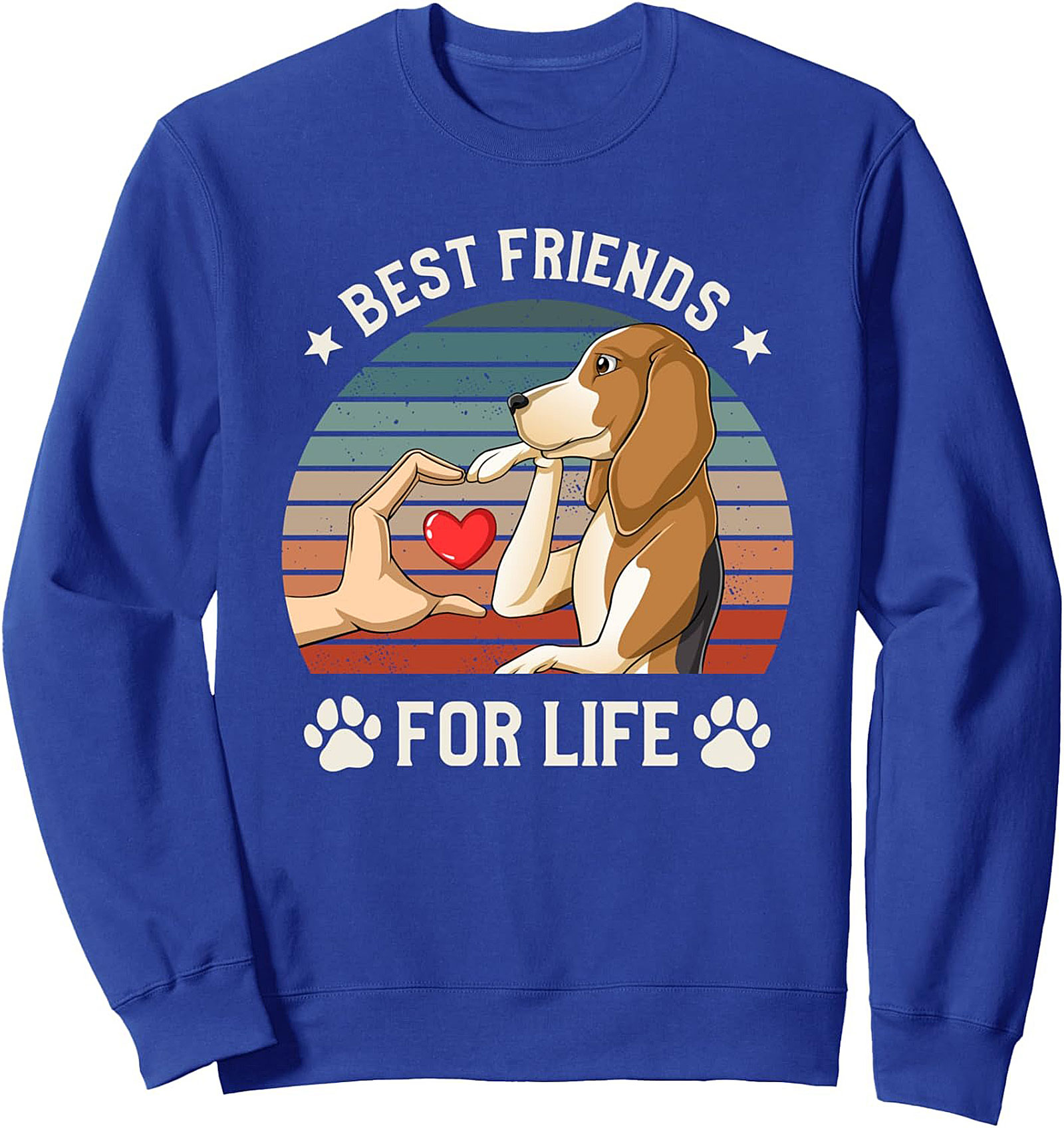 The Beagle Dog Lover Sweatshirt - Best Friends For Life Retro Pullover