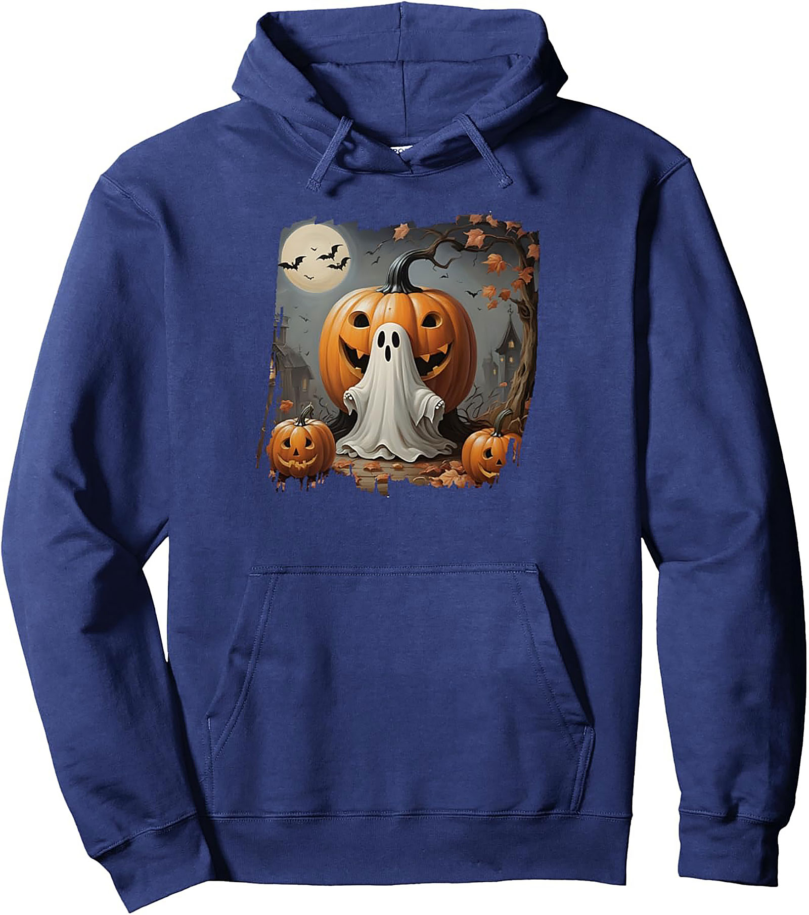 Cute Ghost Halloween Pullover Hoodie | Cozy Fall Streetwear