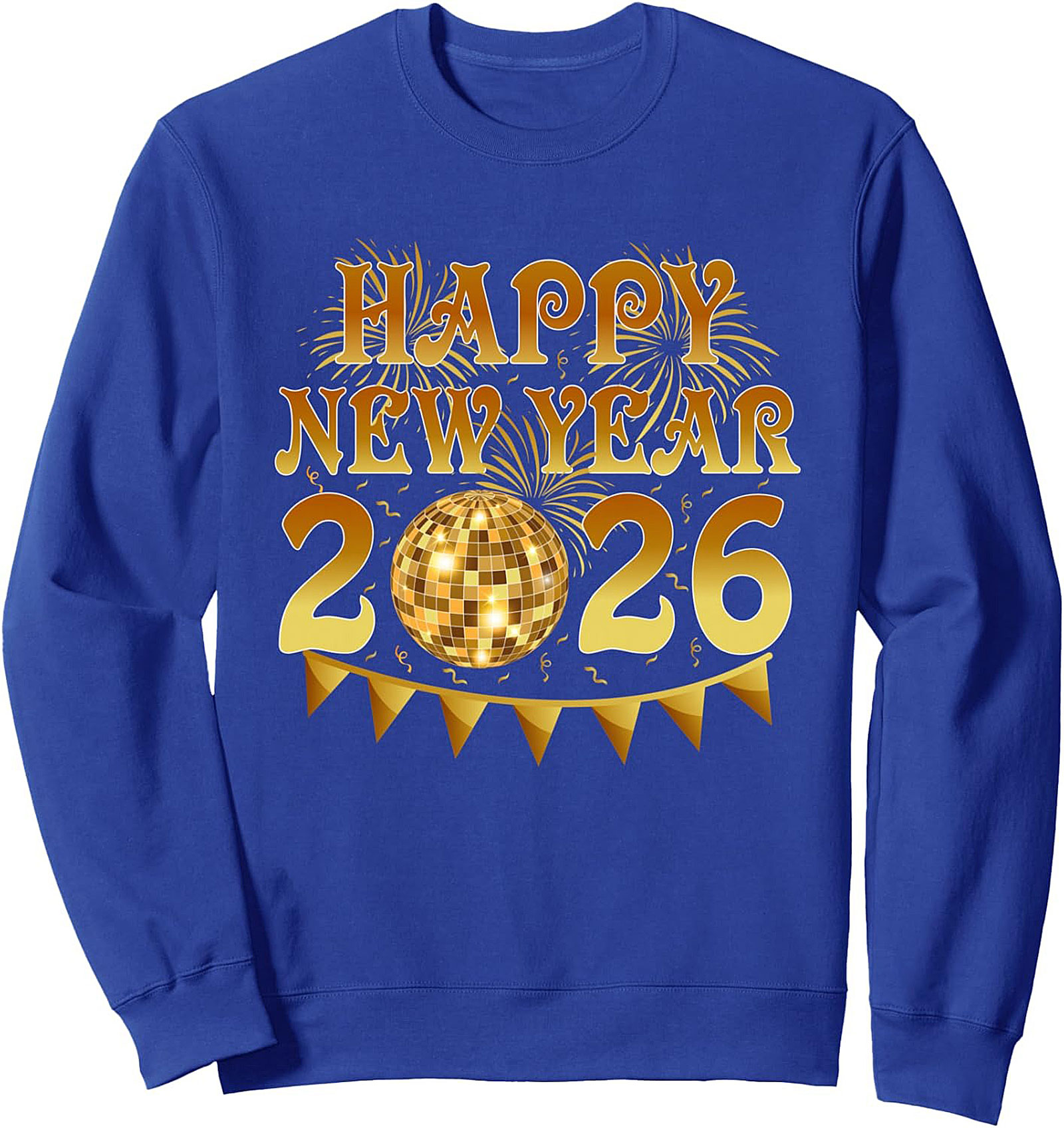 Happy New Year 2026 Crewneck Sweatshirt Festive Pullover