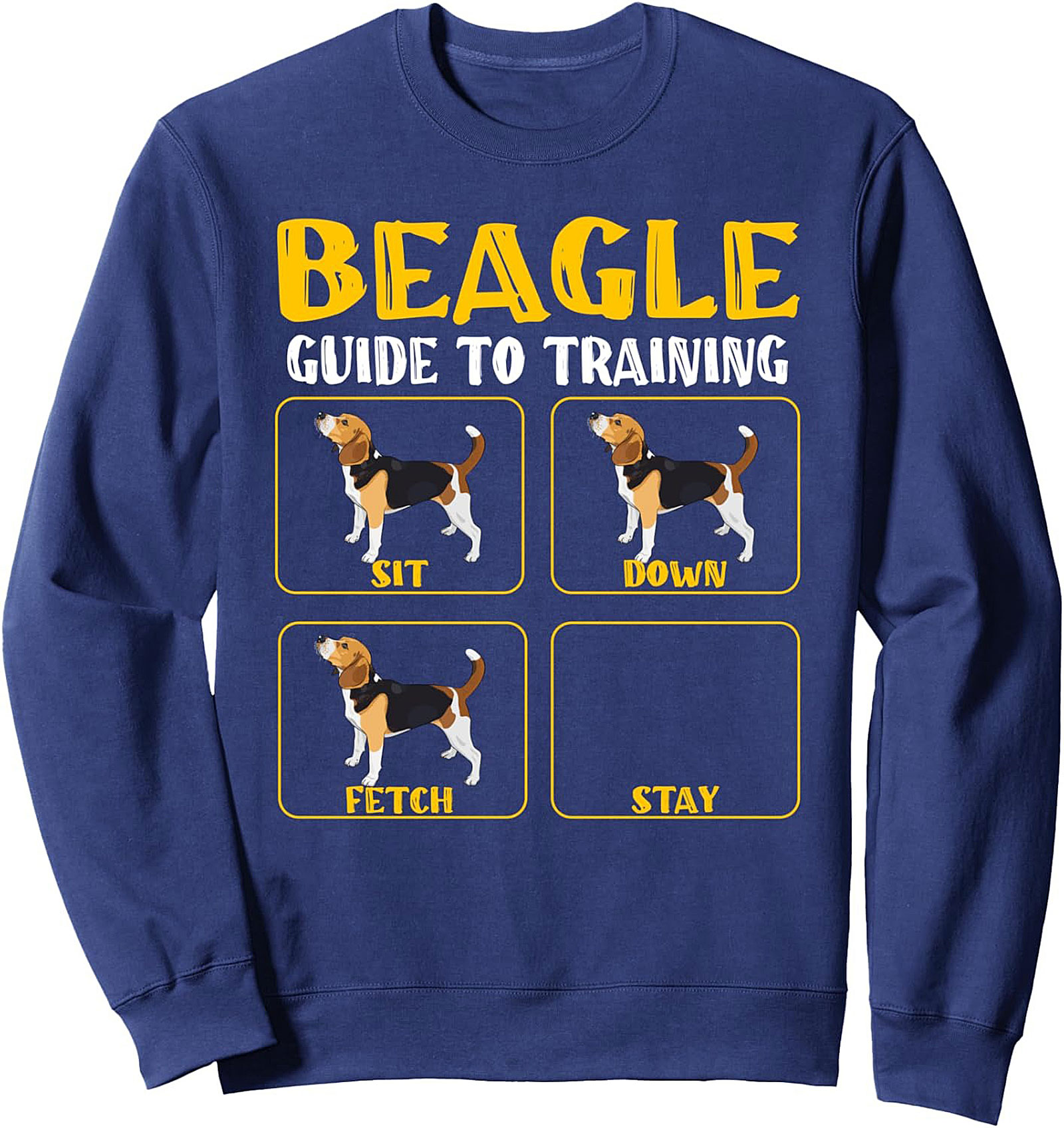 The Funny Beagle Guide to Training Sweatshirt | Ultimate Dog Owner Pullover