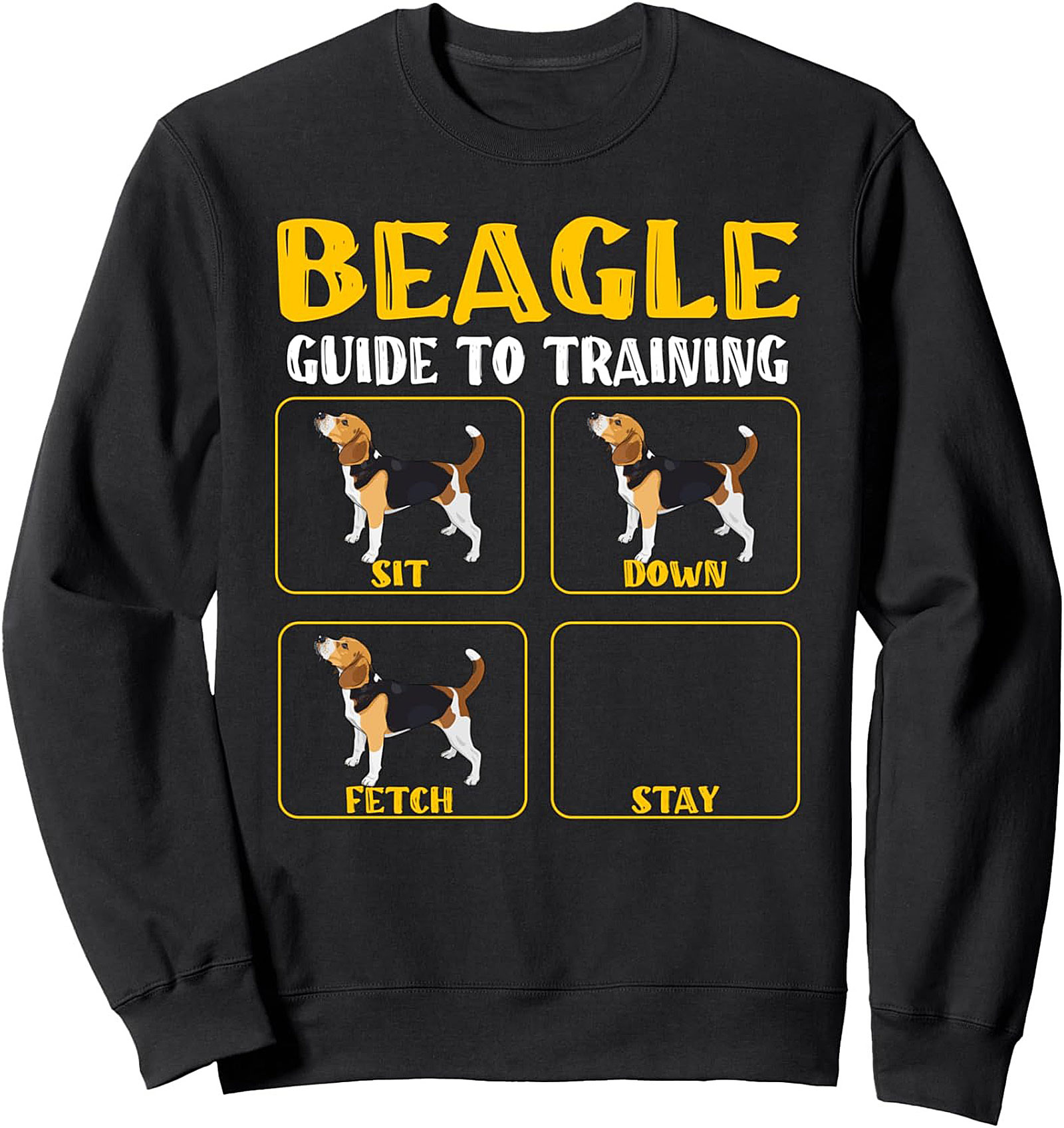 The Funny Beagle Guide to Training Sweatshirt | Ultimate Dog Owner Pullover