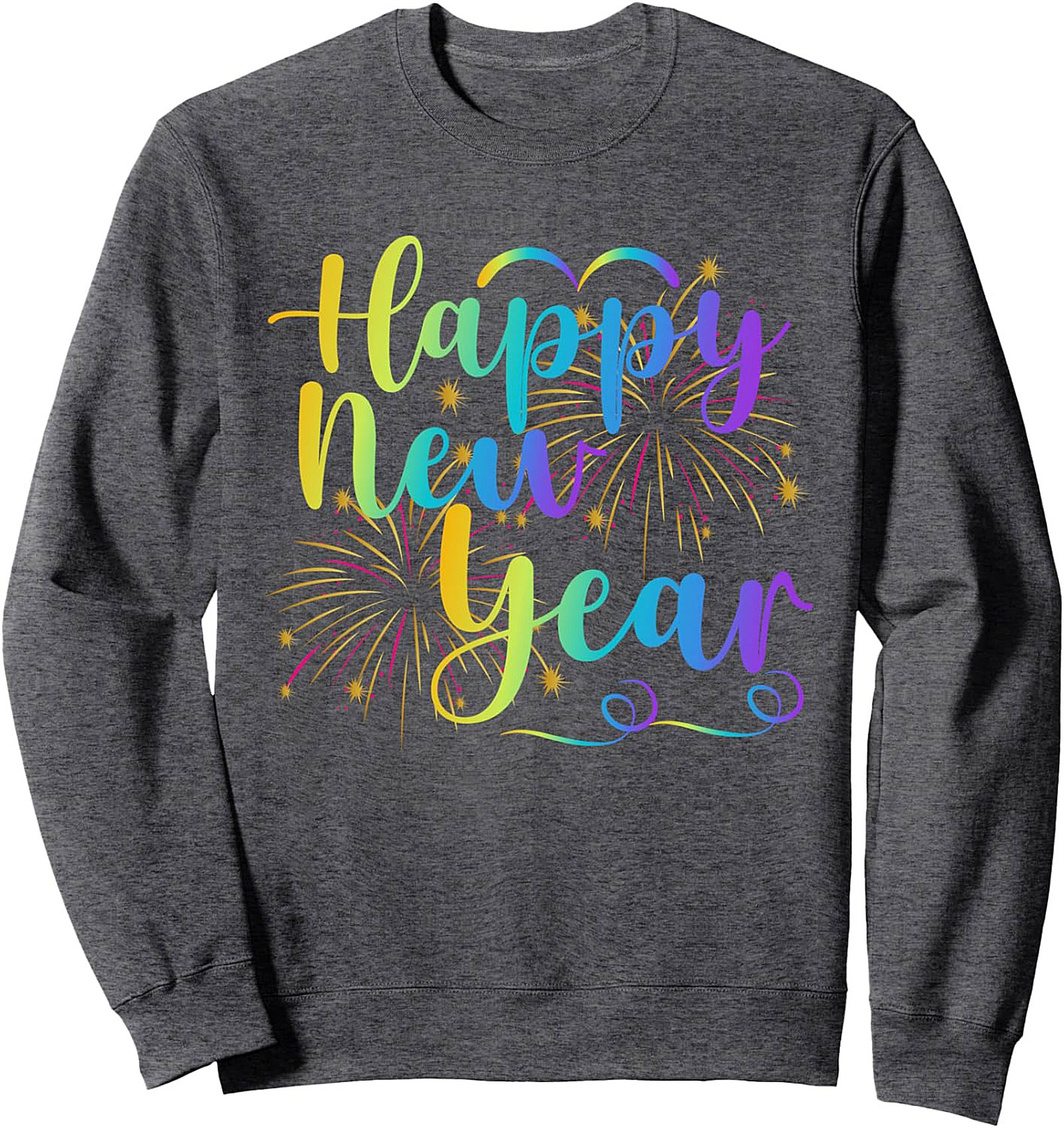Happy New Year Crewneck Sweatshirt Festive Pullover
