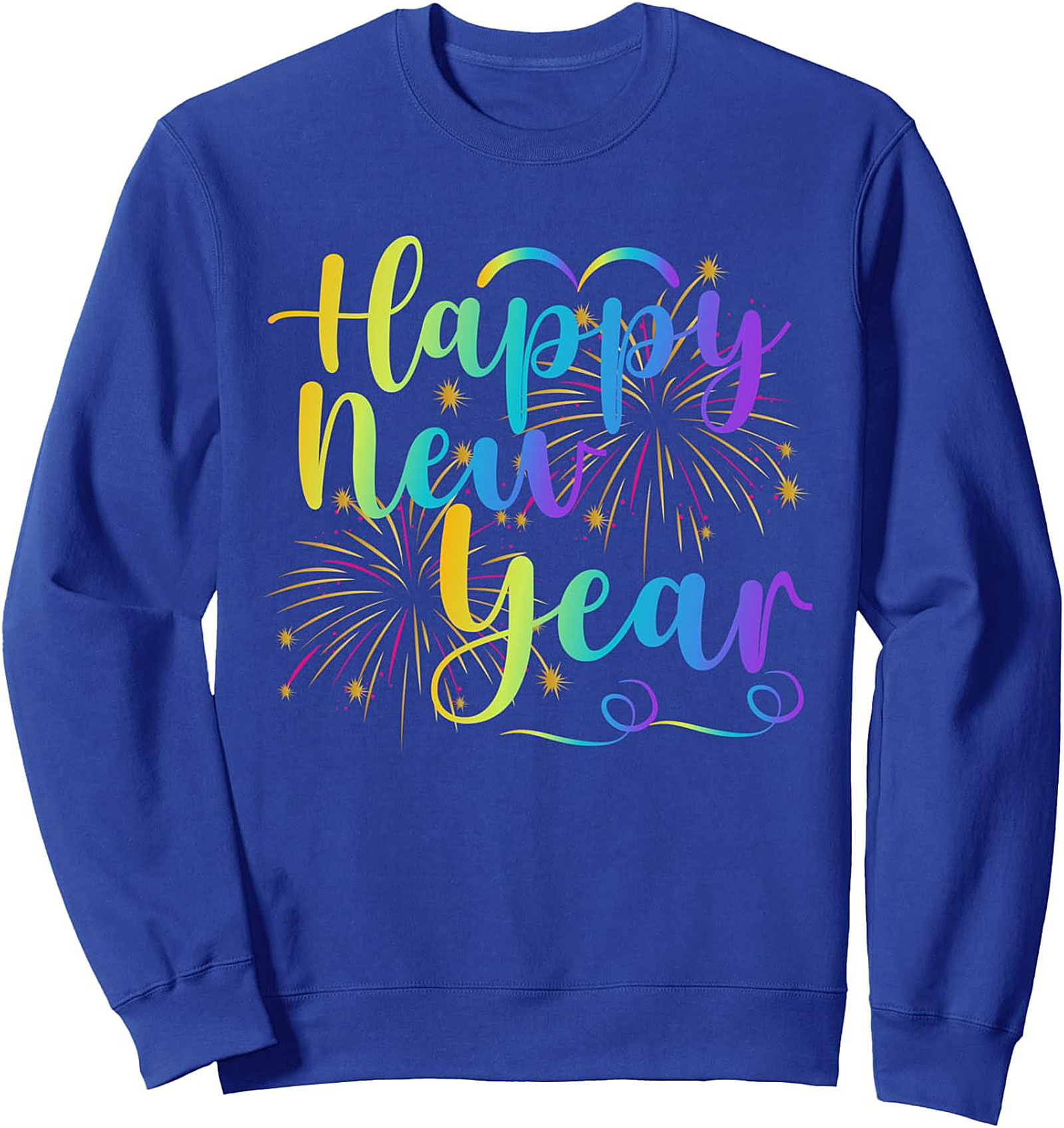 Happy New Year Crewneck Sweatshirt Festive Pullover