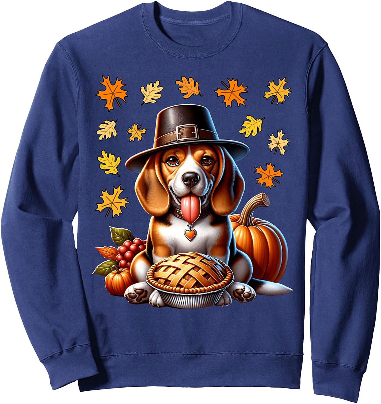 Pilgrim Beagle Thanksgiving Sweatshirt – Cute Dog Lover Crewneck