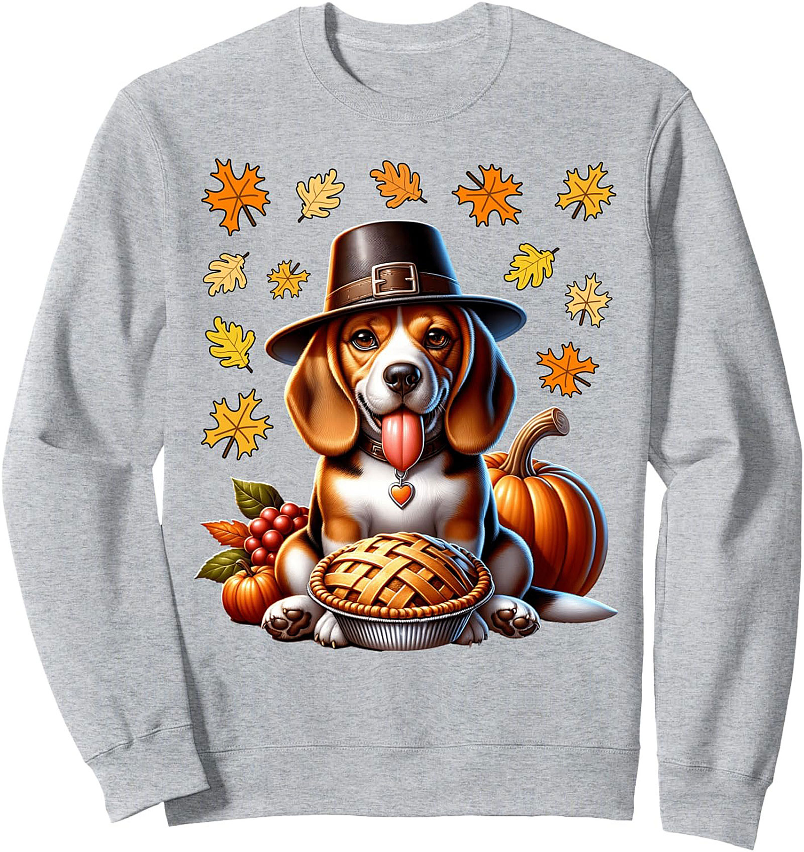 Pilgrim Beagle Thanksgiving Sweatshirt – Cute Dog Lover Crewneck