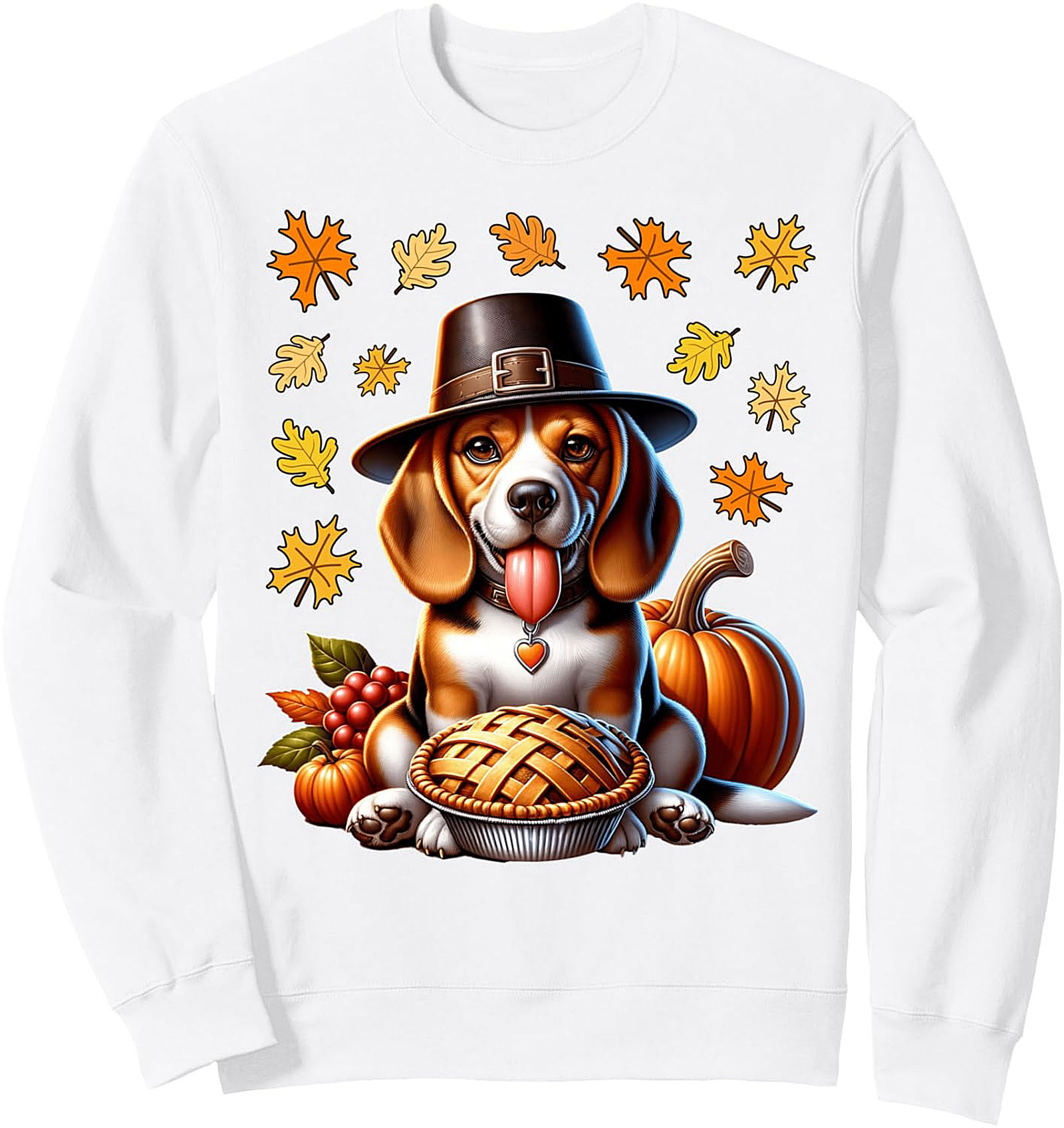 Pilgrim Beagle Thanksgiving Sweatshirt – Cute Dog Lover Crewneck