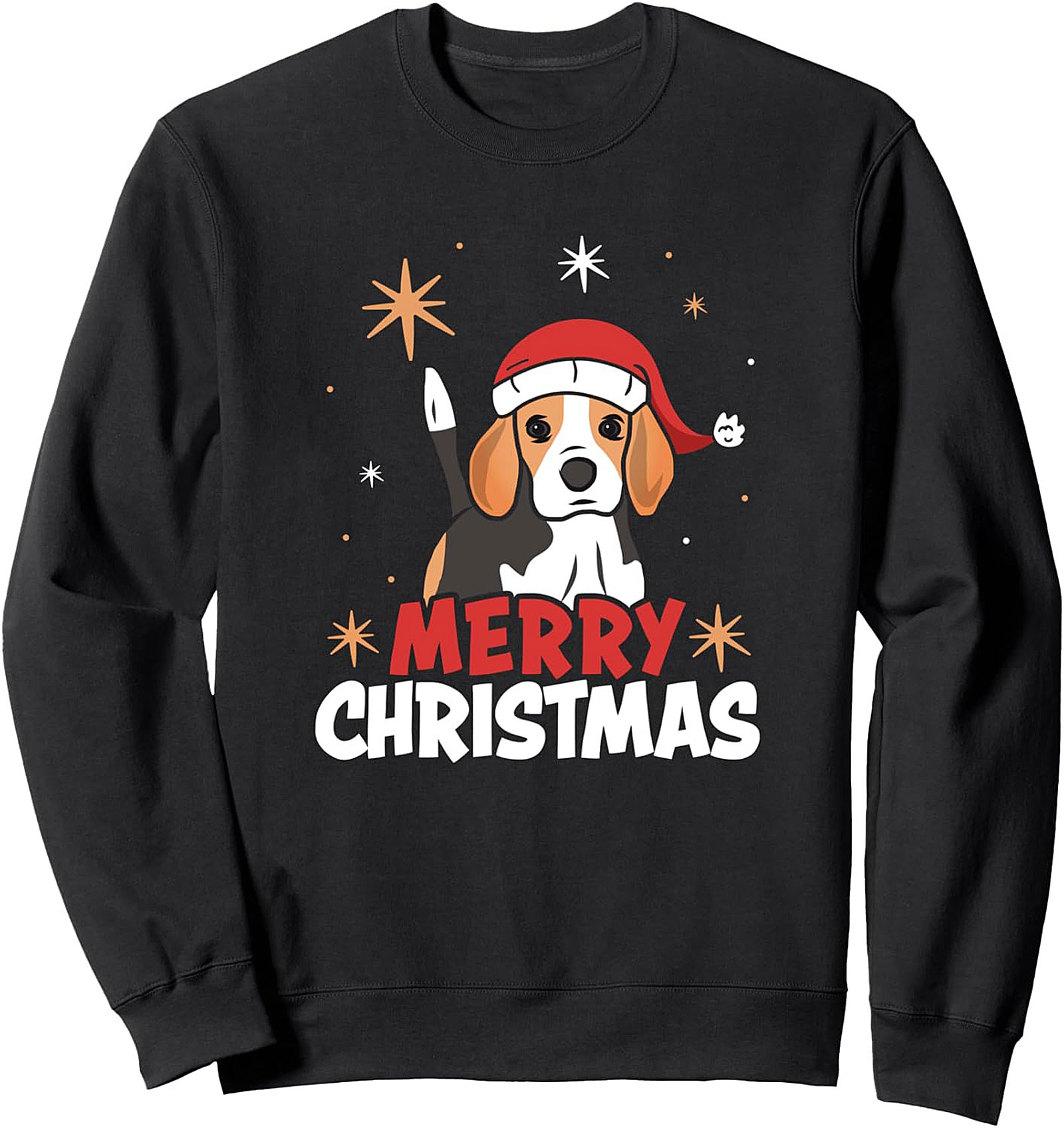 The Merry Beagle Christmas Crewneck Sweatshirt