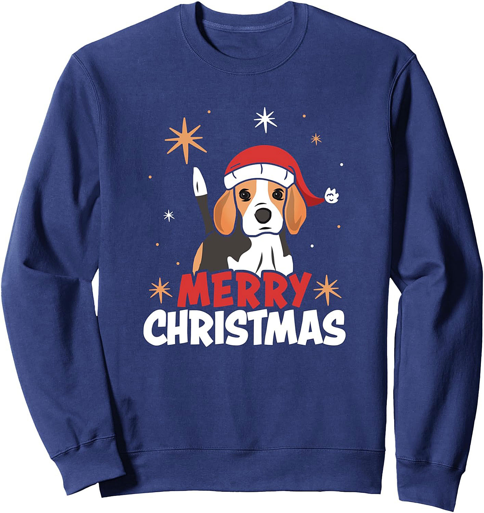 The Merry Beagle Christmas Crewneck Sweatshirt