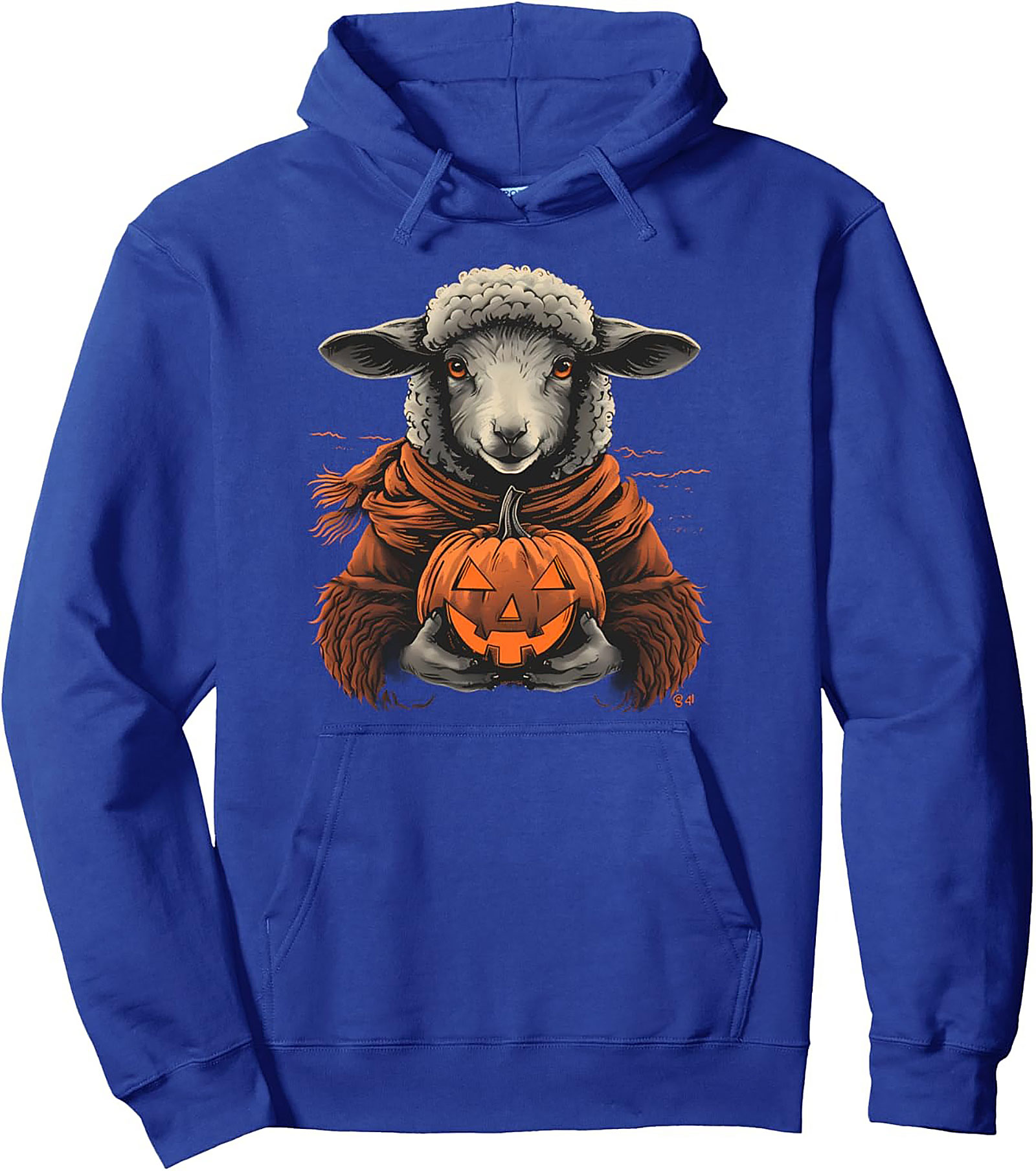 Spooky Sheep Halloween Pullover Hoodie | Cozy Graphic