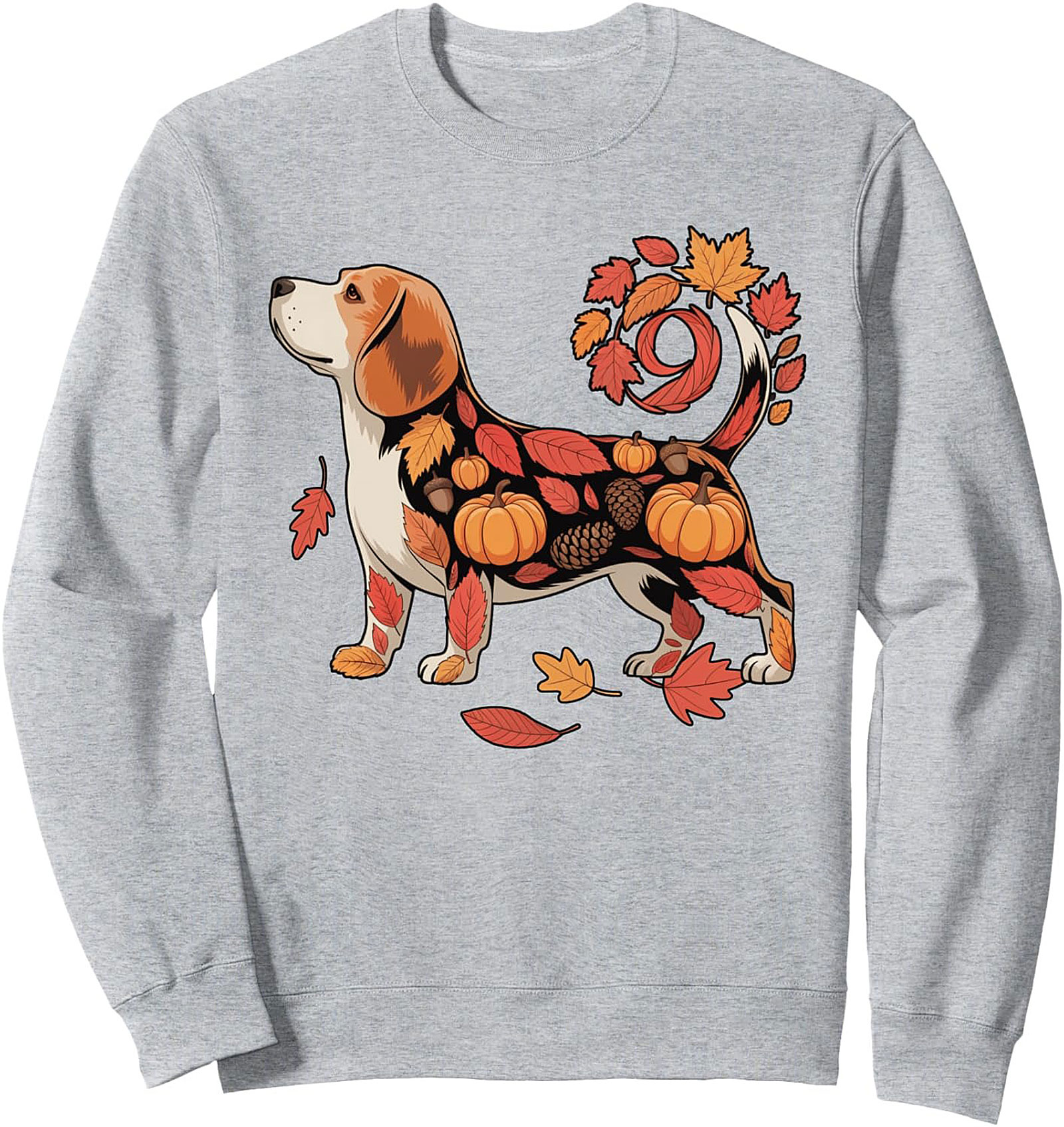 Beagle Fall Harvest Graphic Sweatshirt – Cozy Autumn Dog Lover Crewneck