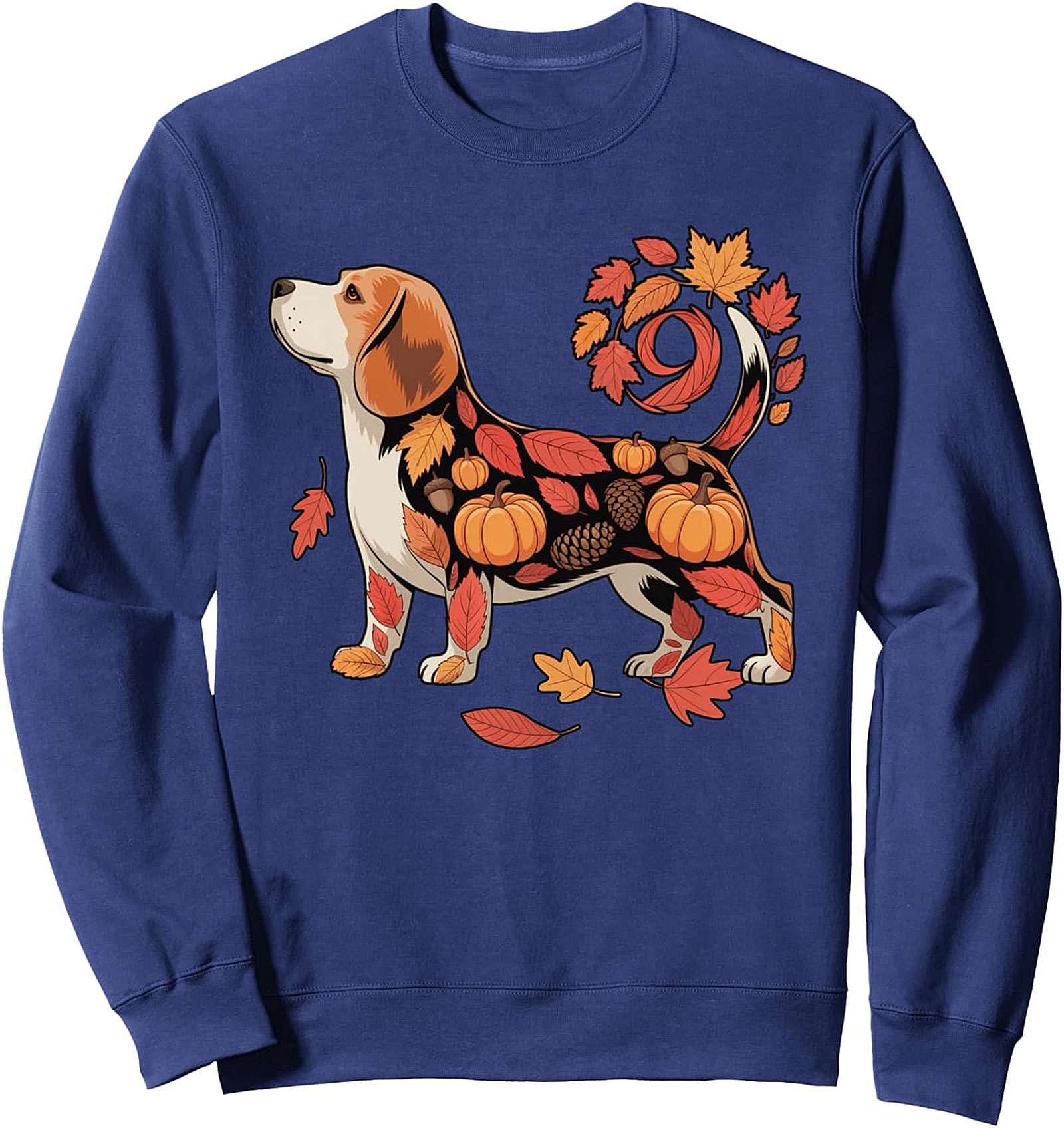 Beagle Fall Harvest Graphic Sweatshirt – Cozy Autumn Dog Lover Crewneck