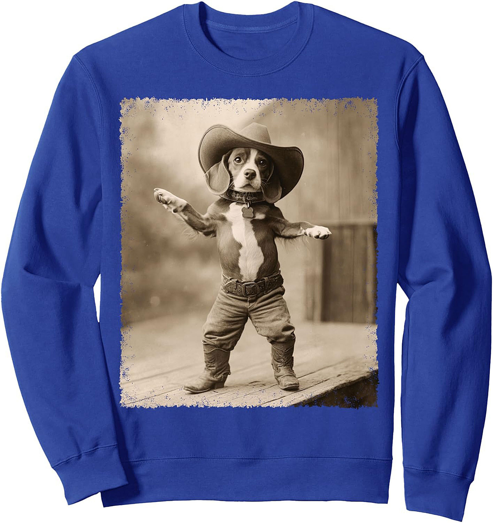 The Dancing Beagle Cowboy Dog Graphic Sweatshirt
