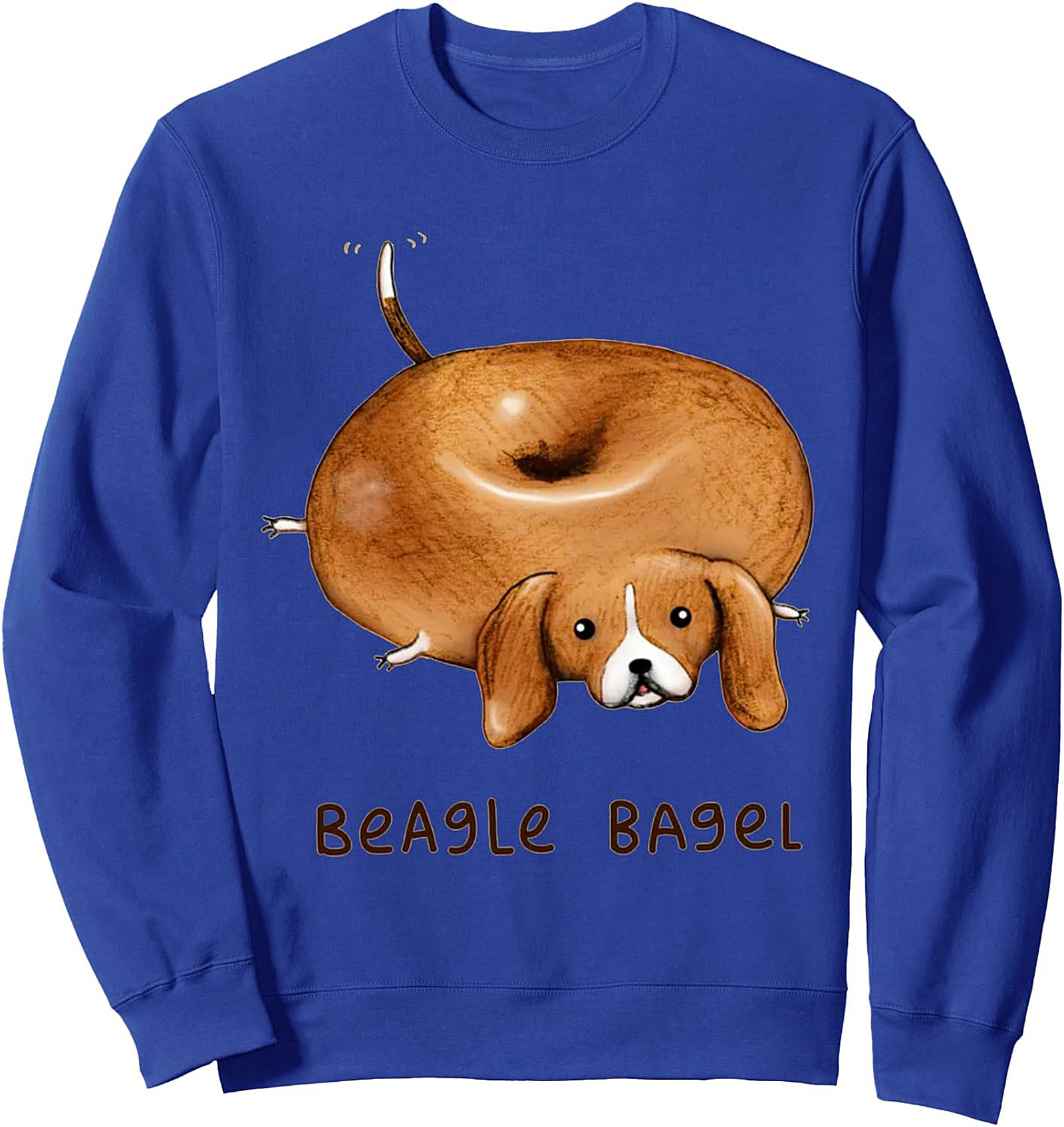 Beagle Bagel Graphic Sweatshirt | The Ultimate Funny Dog Lover Crewneck