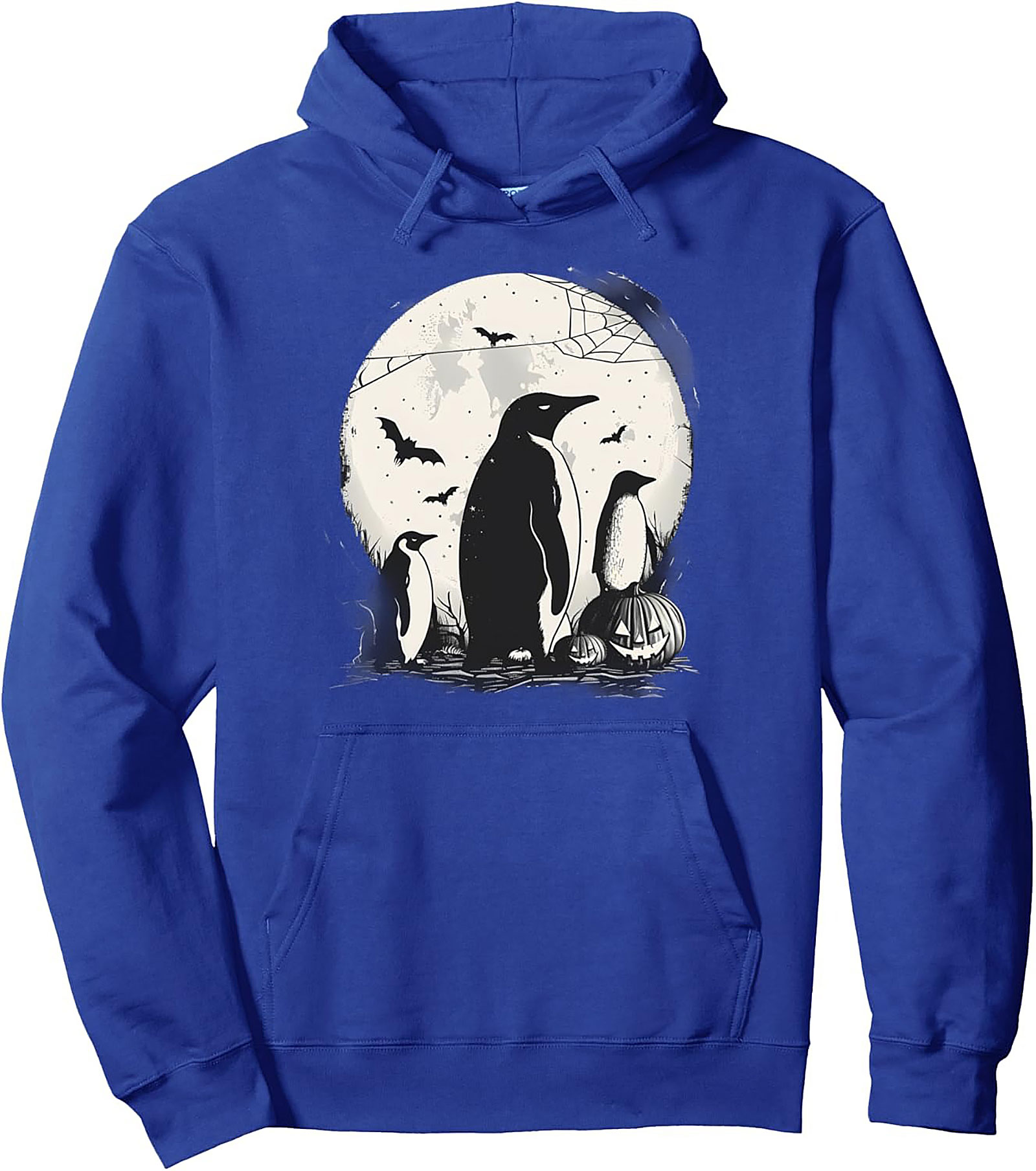 Spooky Halloween Penguin Graphic Hoodie | Cozy Pullover