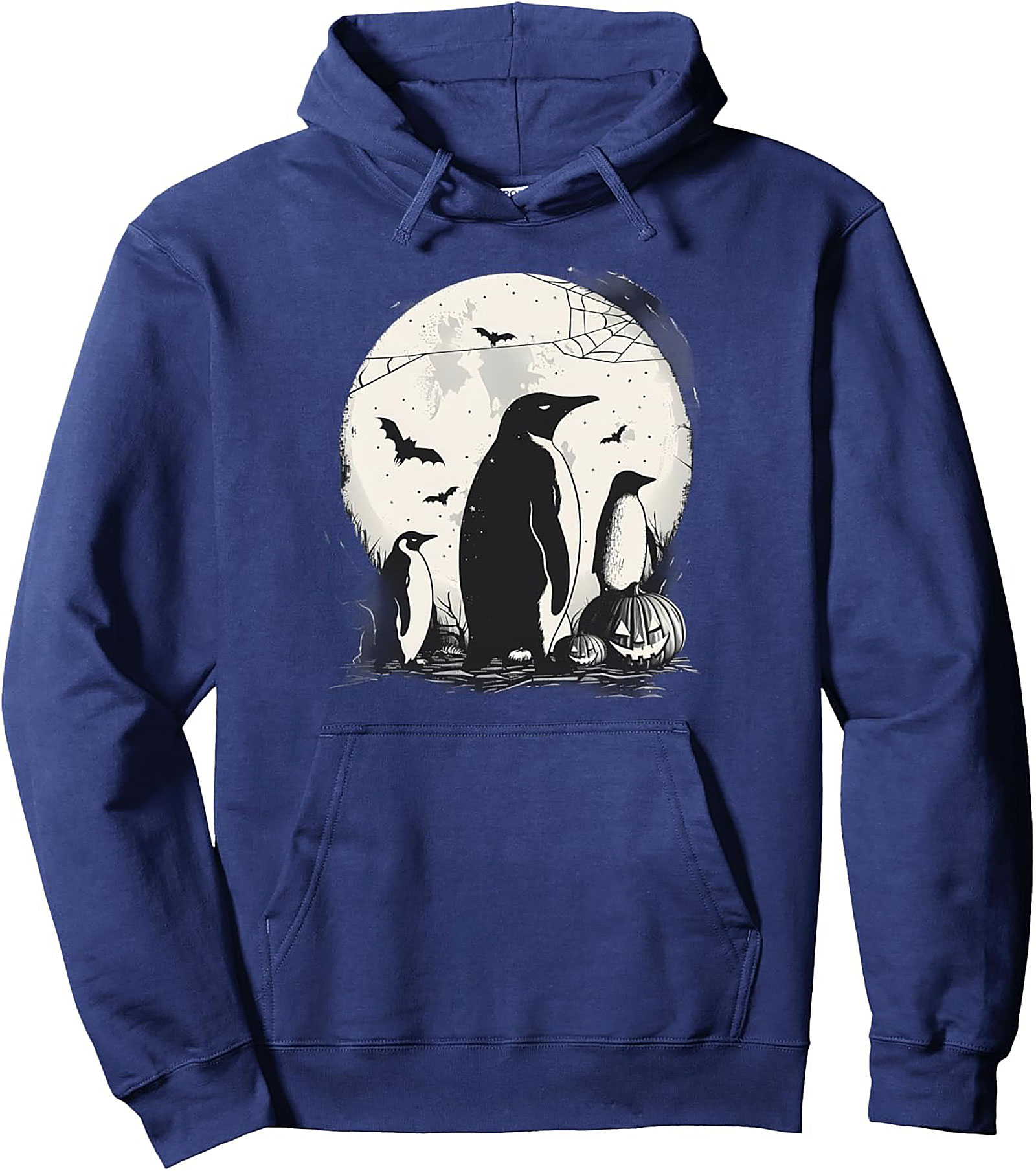 Spooky Halloween Penguin Graphic Hoodie | Cozy Pullover