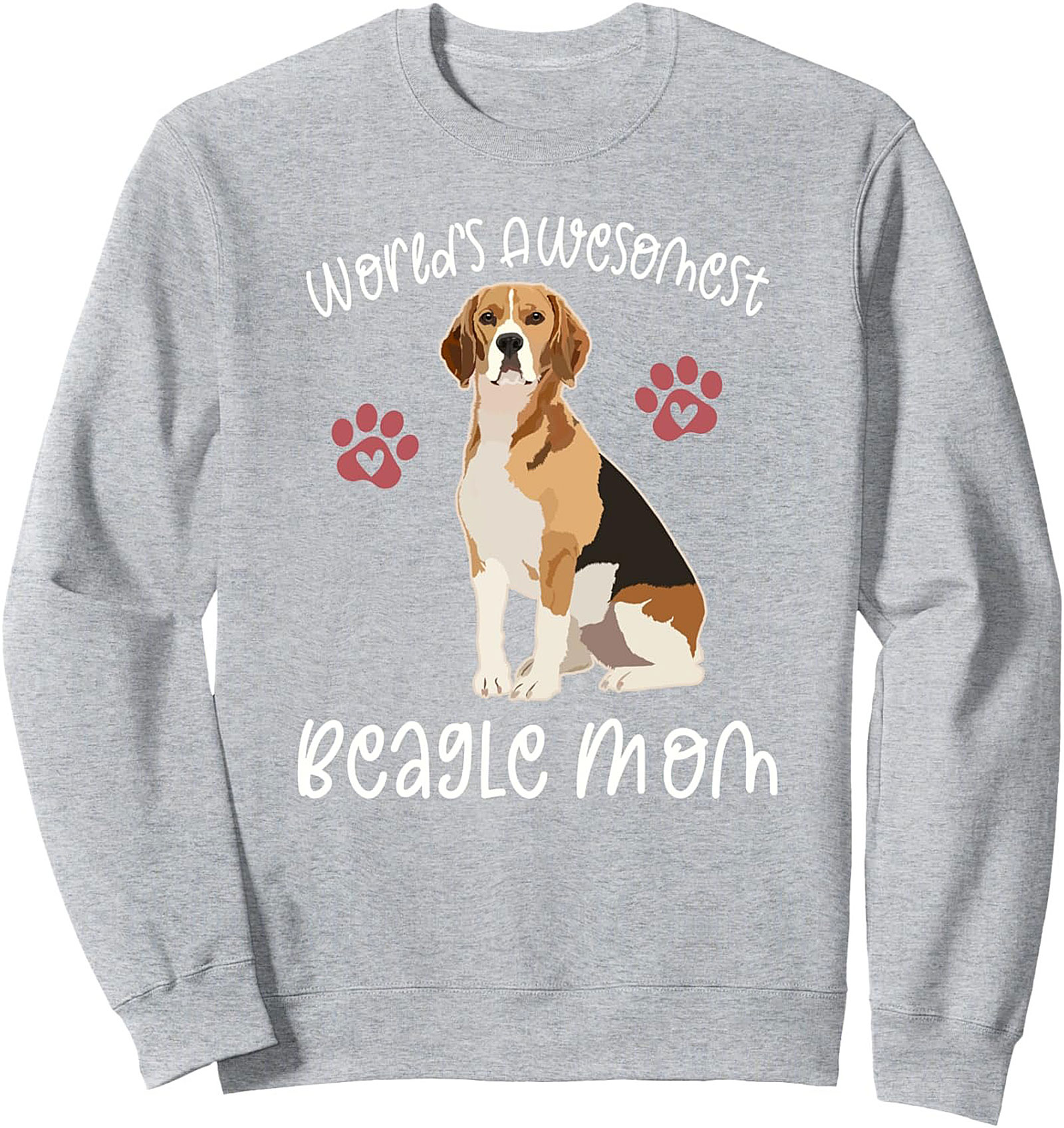World's Awesomest Beagle Mom Graphic Sweatshirt | Cozy Crewneck Pullover