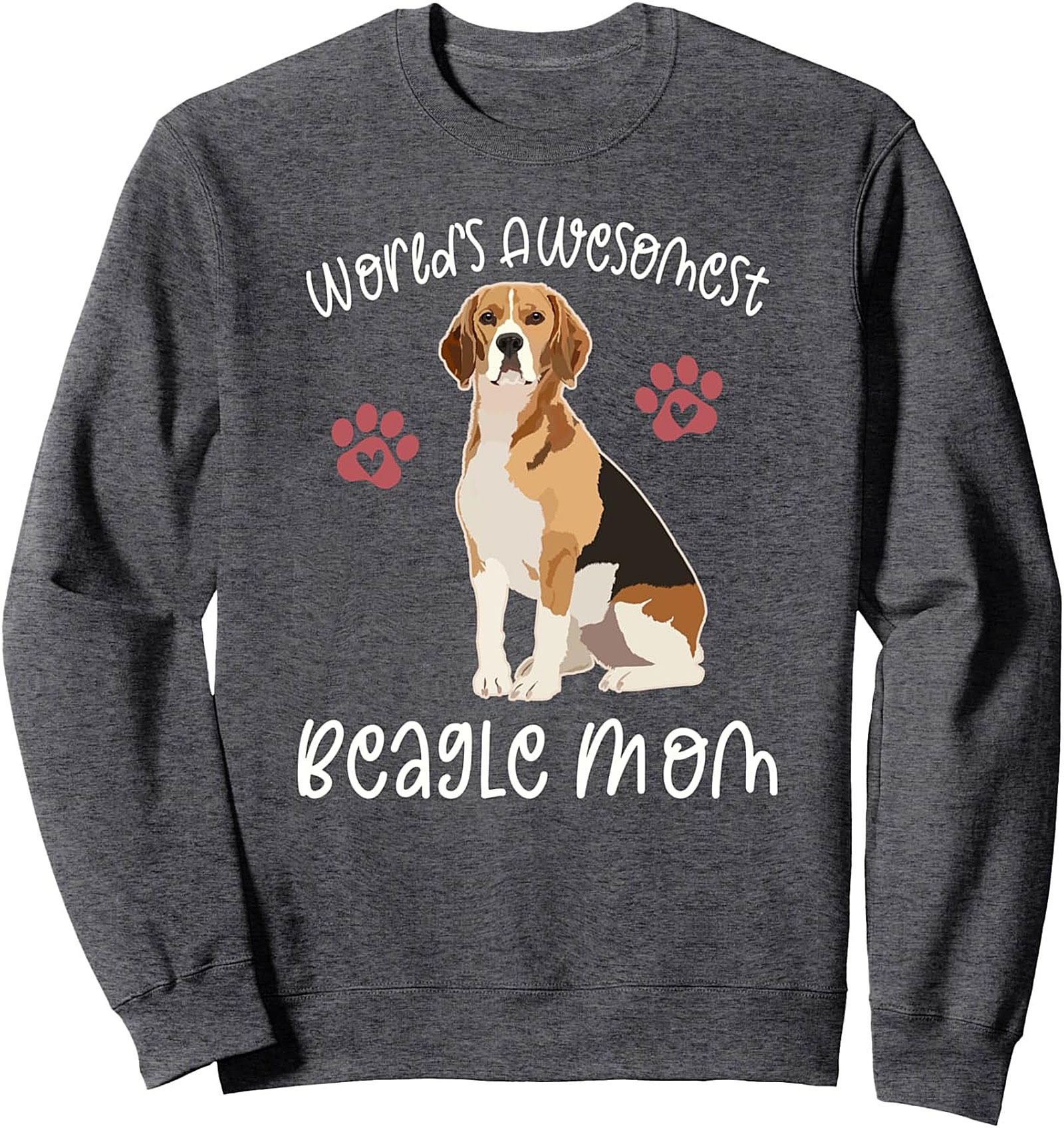 World's Awesomest Beagle Mom Graphic Sweatshirt | Cozy Crewneck Pullover