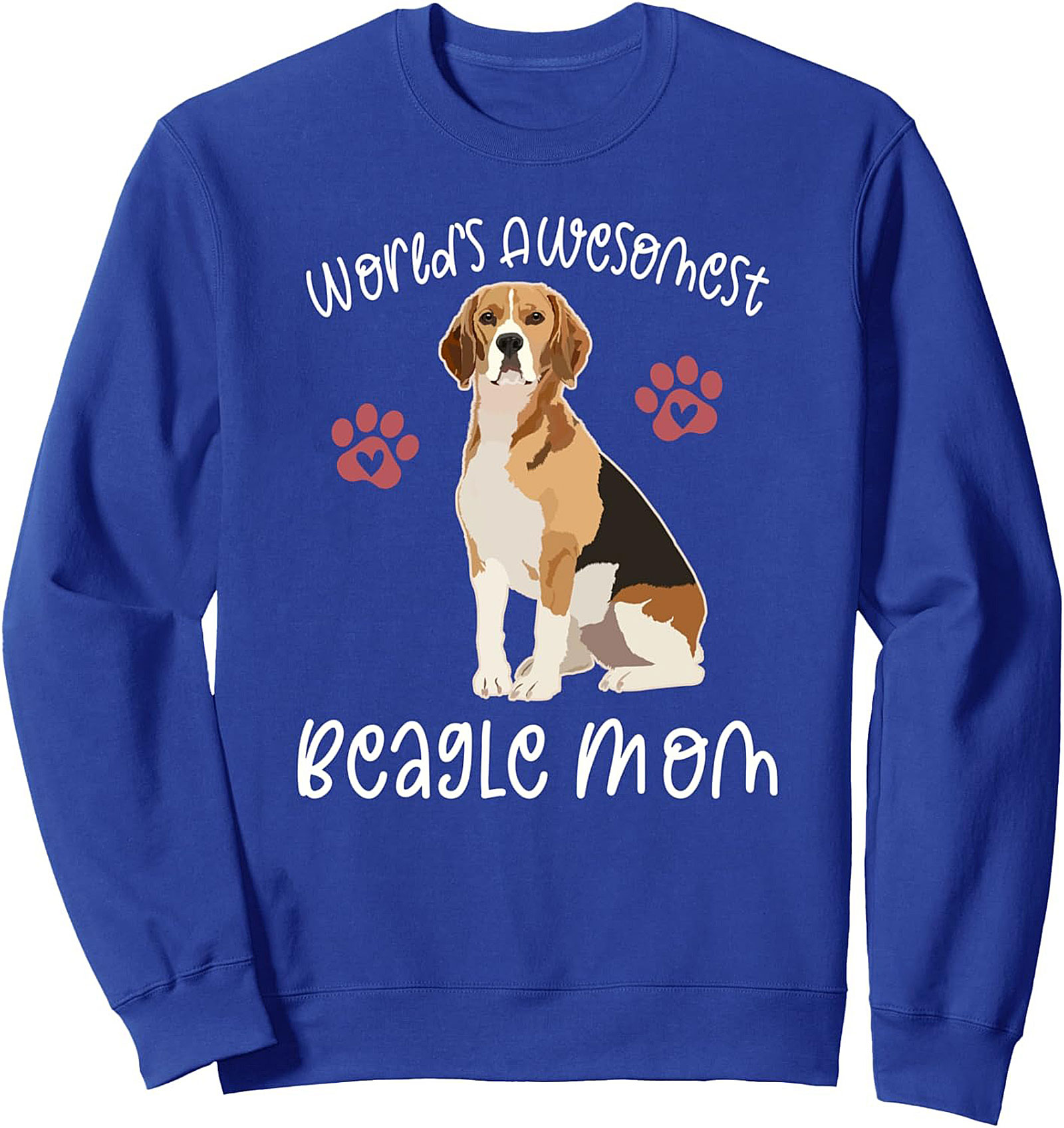 World's Awesomest Beagle Mom Graphic Sweatshirt | Cozy Crewneck Pullover