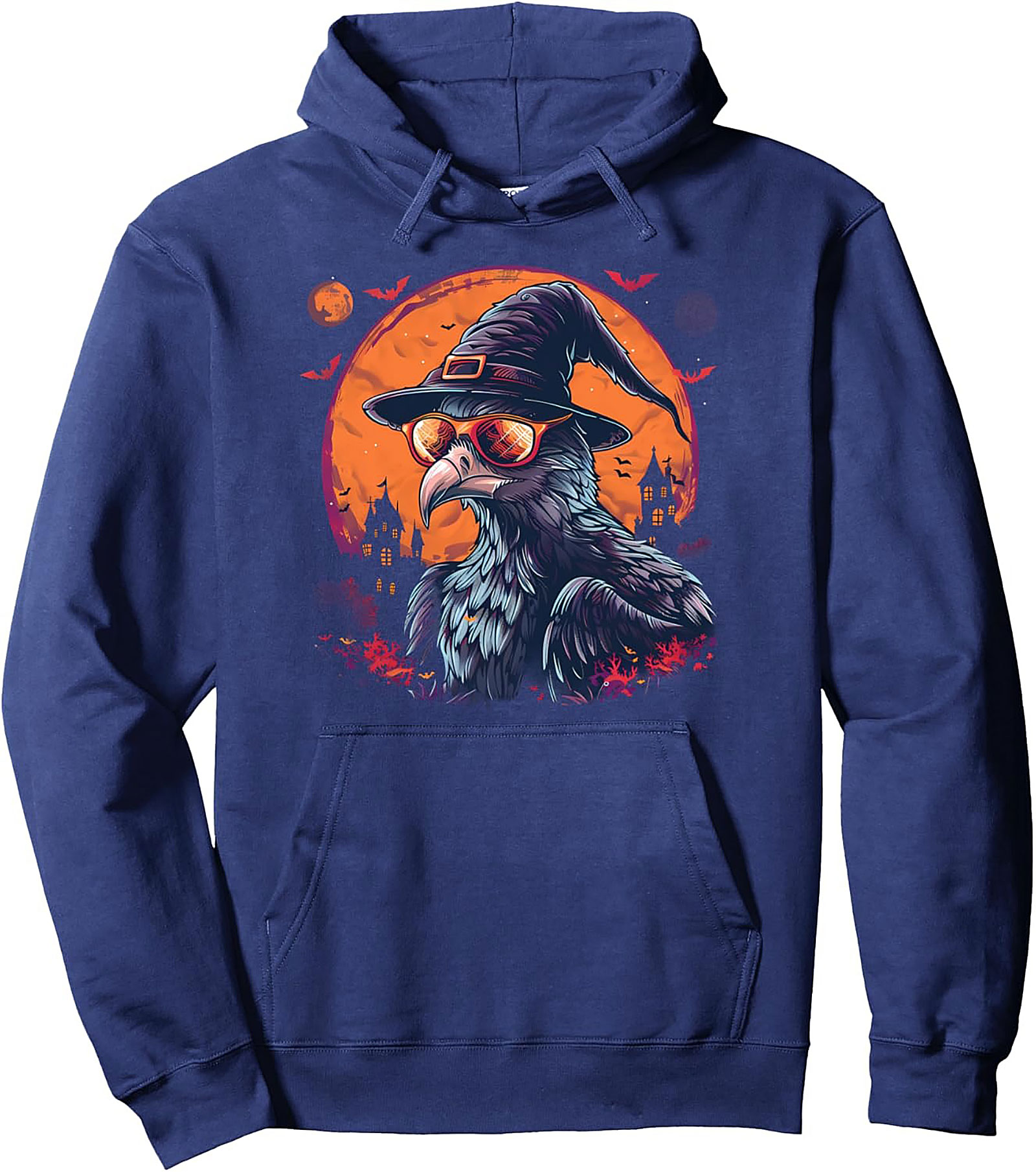 Cool Raven Halloween Hoodie | Witch Crow Pullover