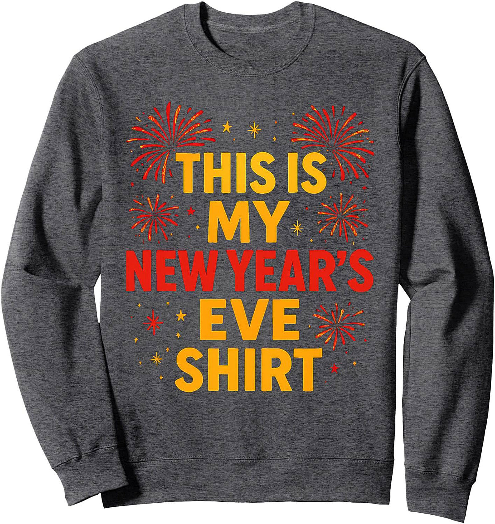 Festive New Year's Eve Graphic Sweatshirt Cozy Pullover