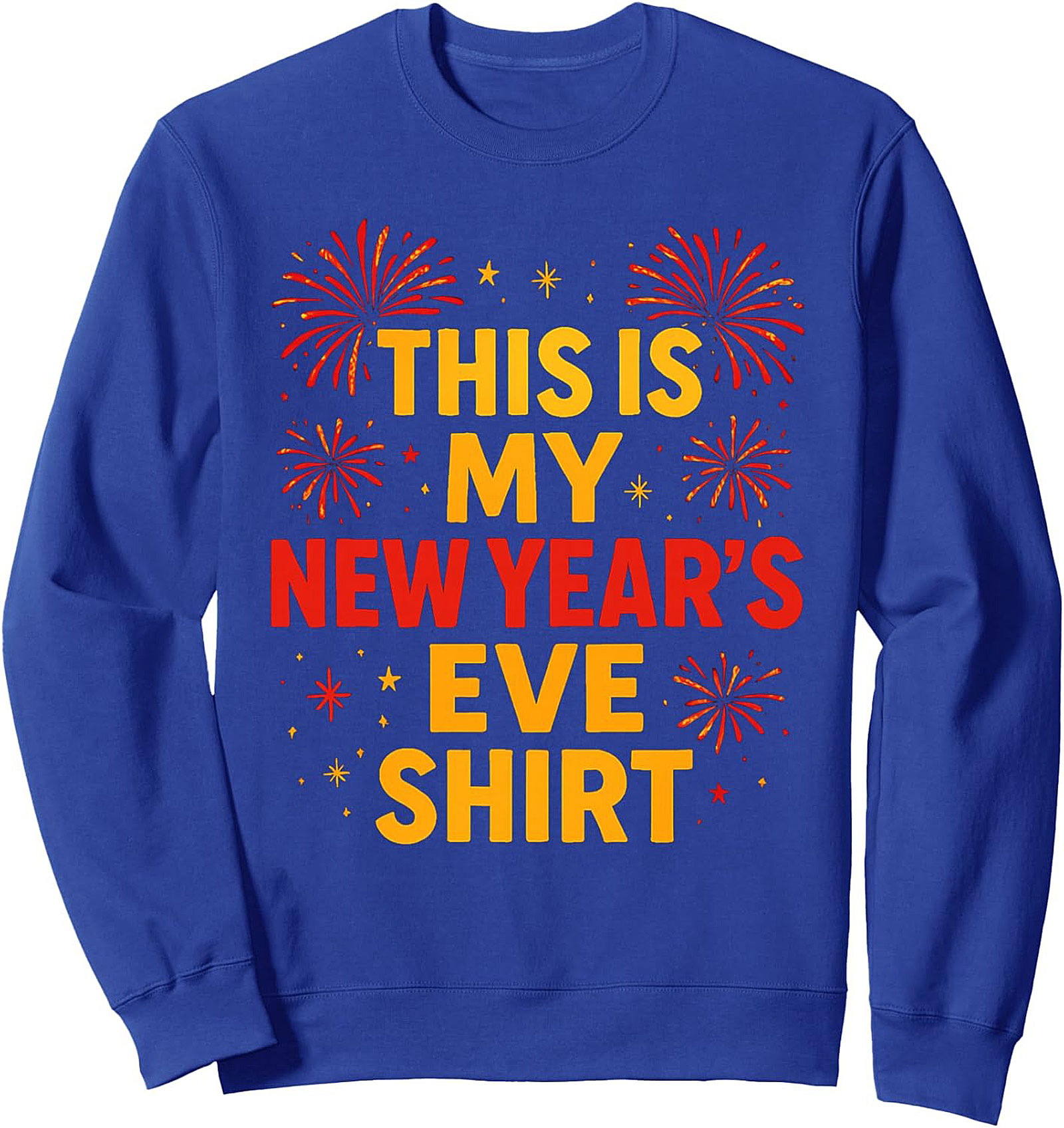 Festive New Year's Eve Graphic Sweatshirt Cozy Pullover