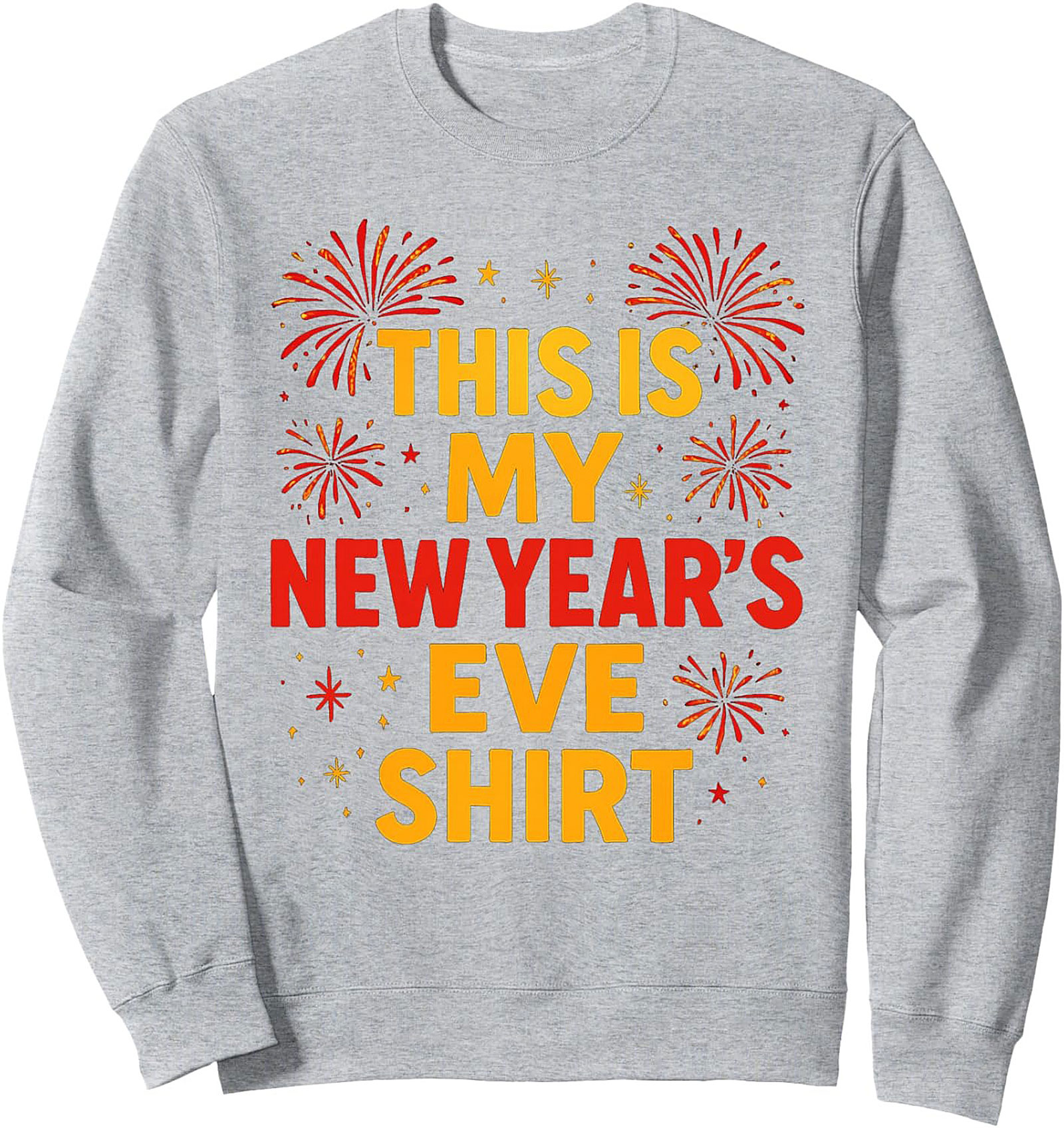 Festive New Year's Eve Graphic Sweatshirt Cozy Pullover