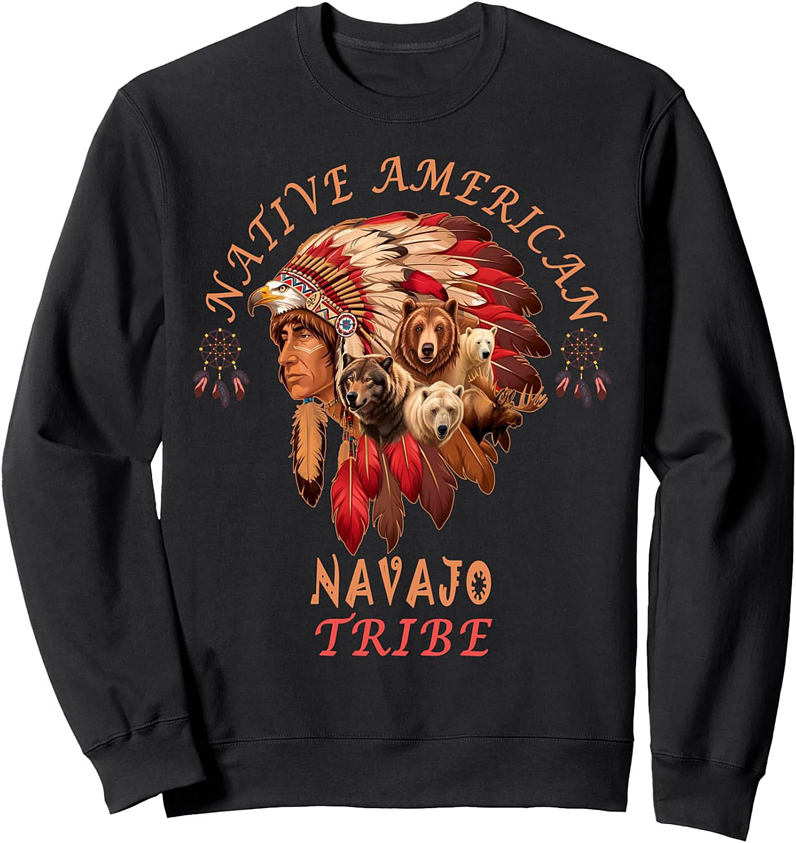 Navajo Tribe Graphic Sweatshirt Cozy Native American Pullover