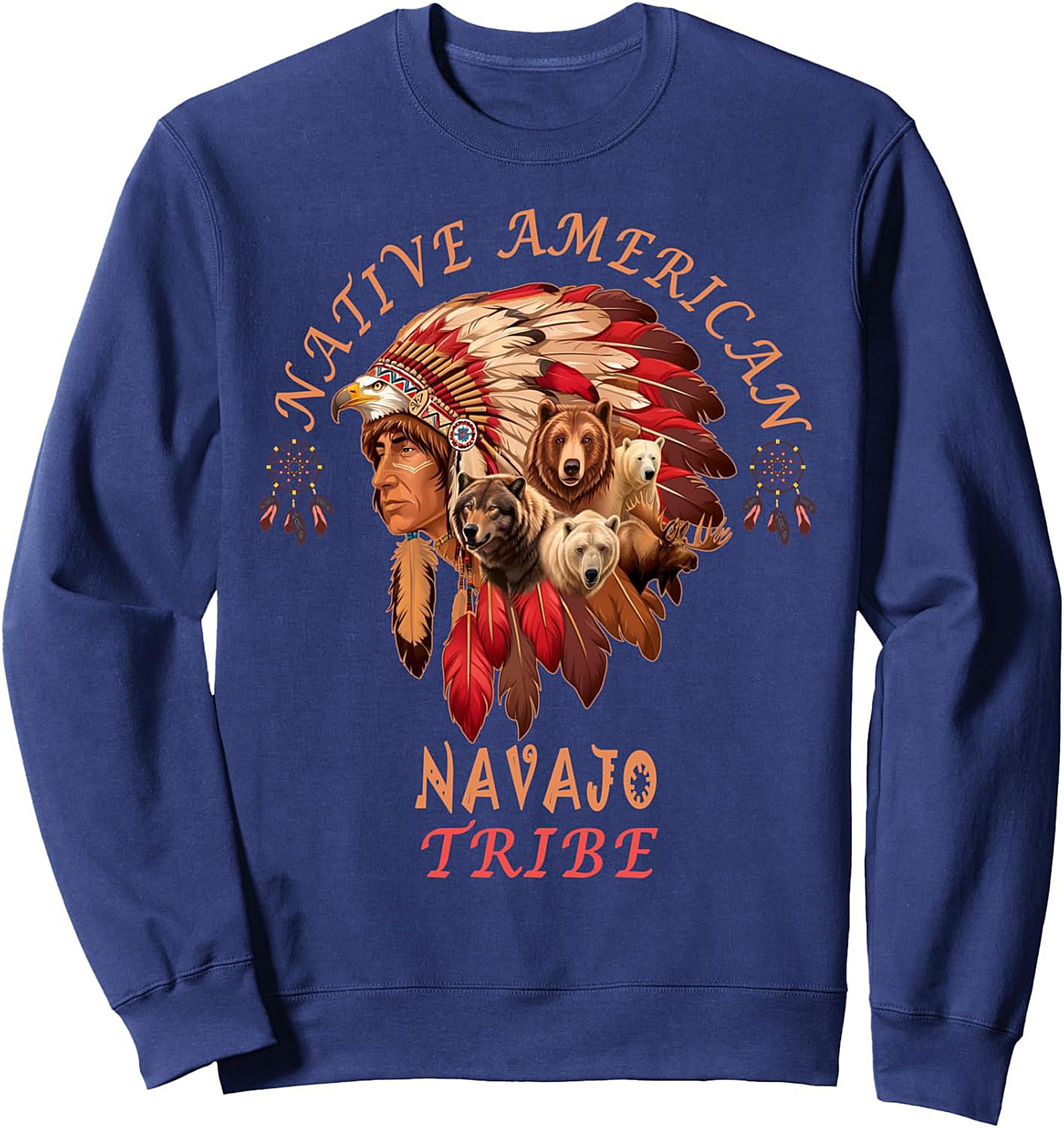 Navajo Tribe Graphic Sweatshirt Cozy Native American Pullover
