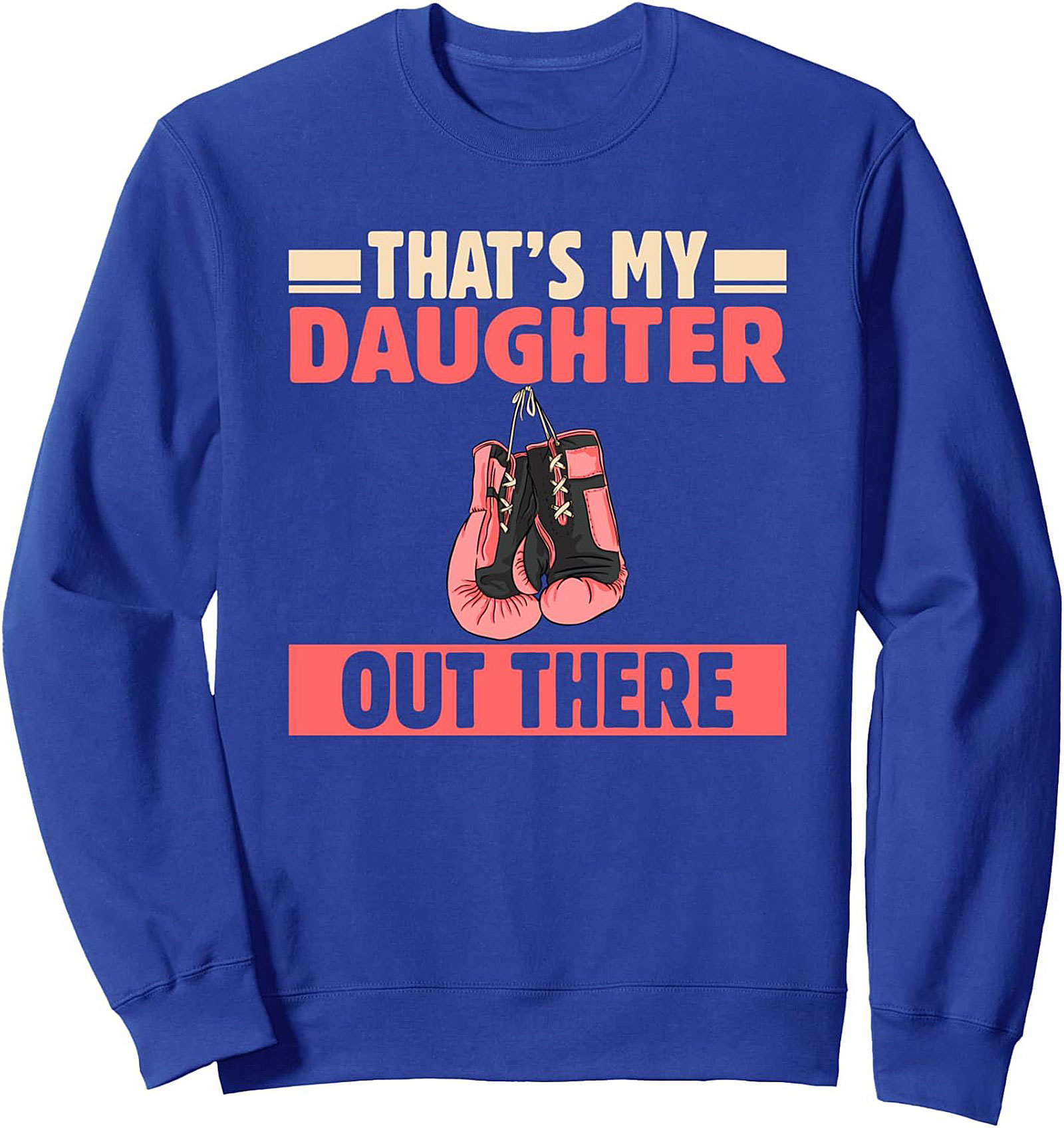 Proud Boxer Daughter Graphic Sweatshirt Cozy Crewneck Gift