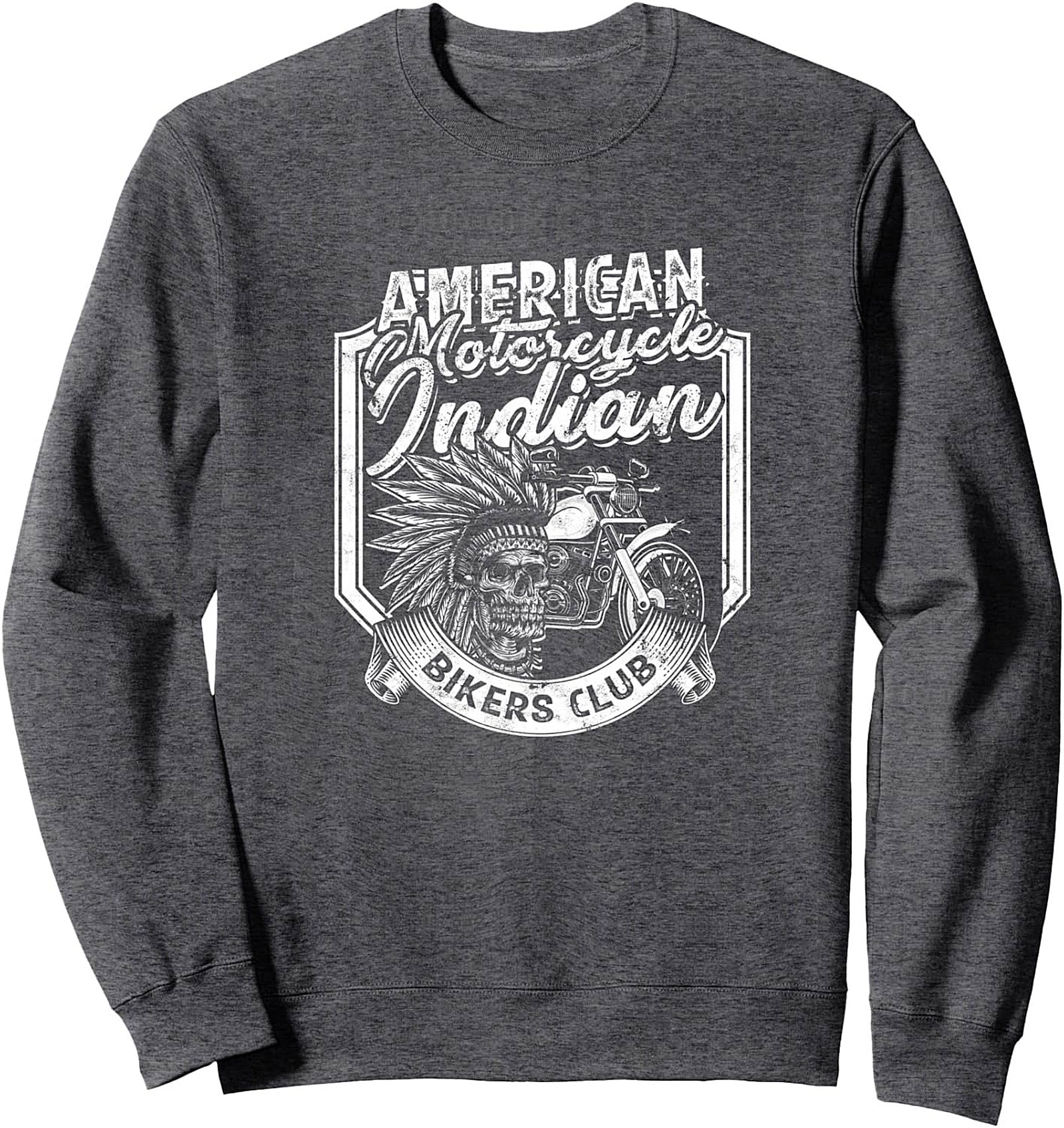 Indian Motorcycle Graphic Sweatshirt Biker Crewneck