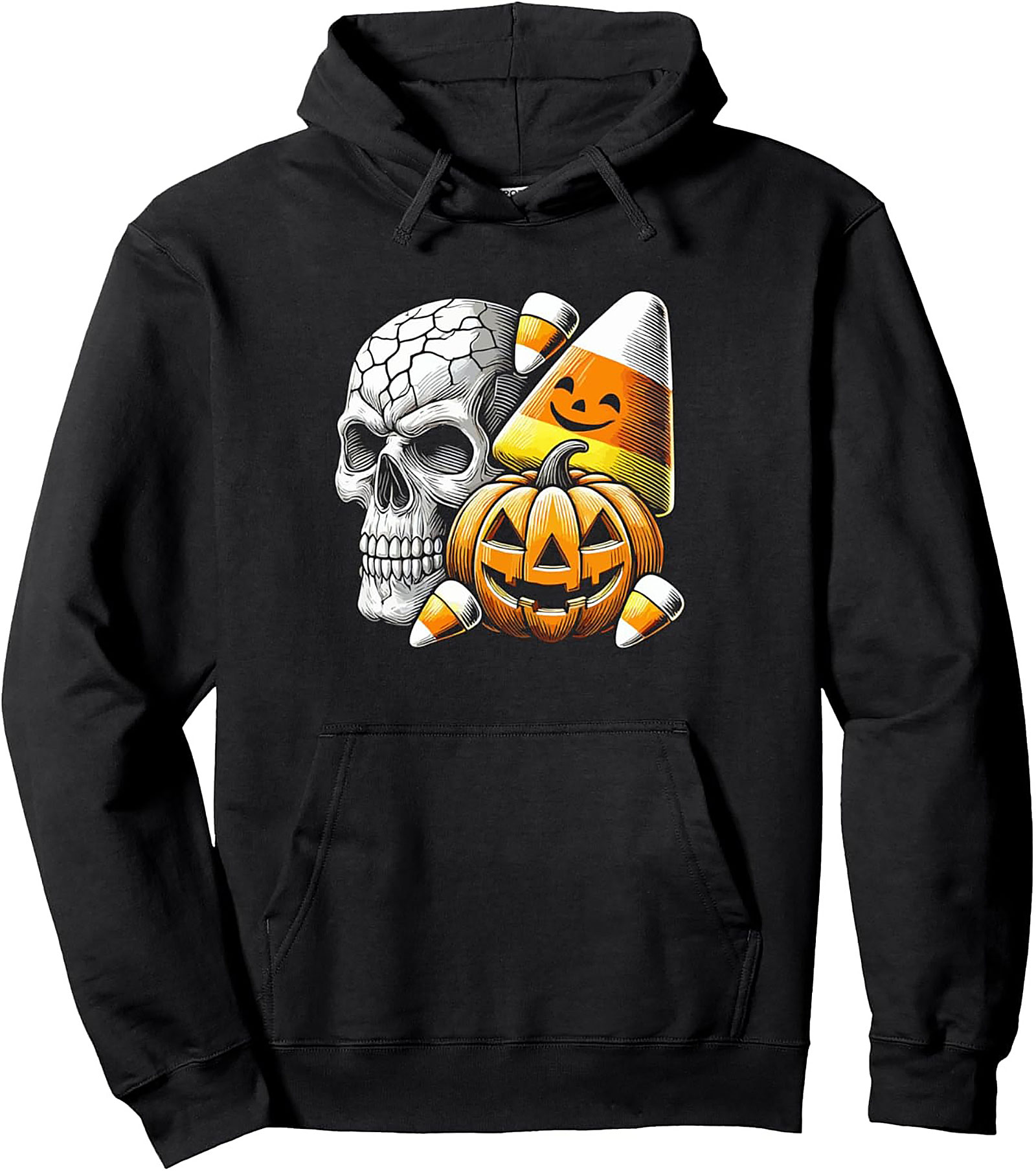 Halloween Skull Hoodie | Cozy Pullover for Spooky Season