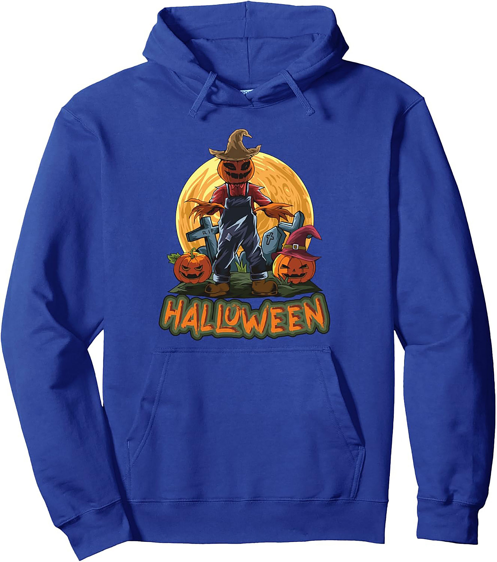 Halloween Scarecrow Pullover Hoodie | Spooky Graphic