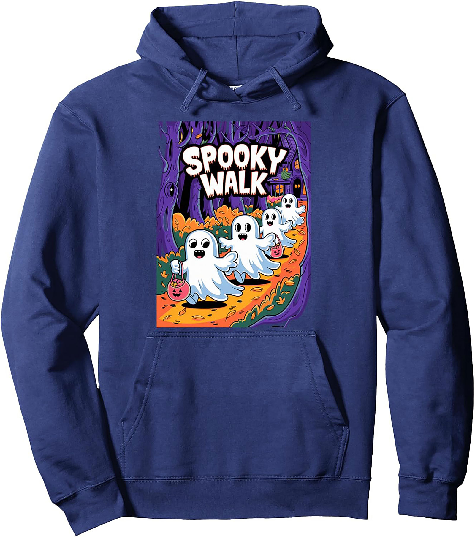 Cute Ghost Halloween Hoodie | Spooky Walk Pullover