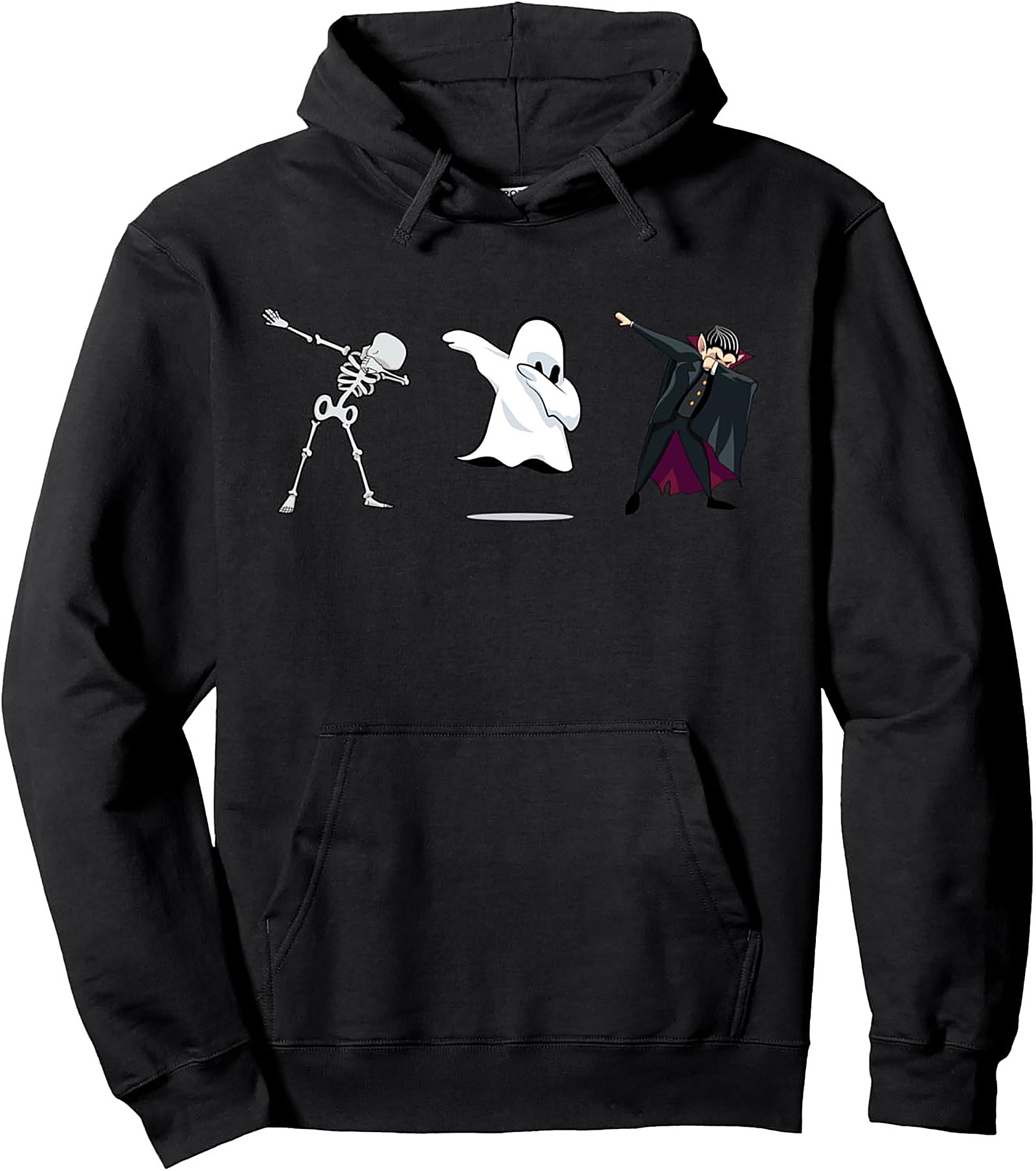 Dabbing Halloween Graphic Hoodie | Skeleton Ghost Dab