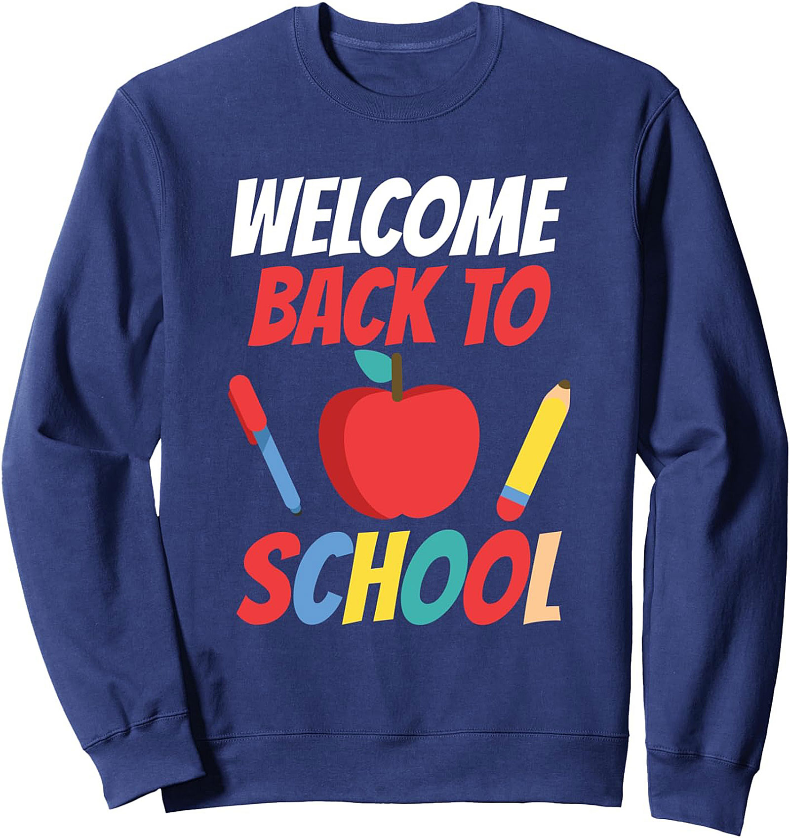 Welcome Back to School Sweatshirt | Cozy Teacher Crewneck Pullover