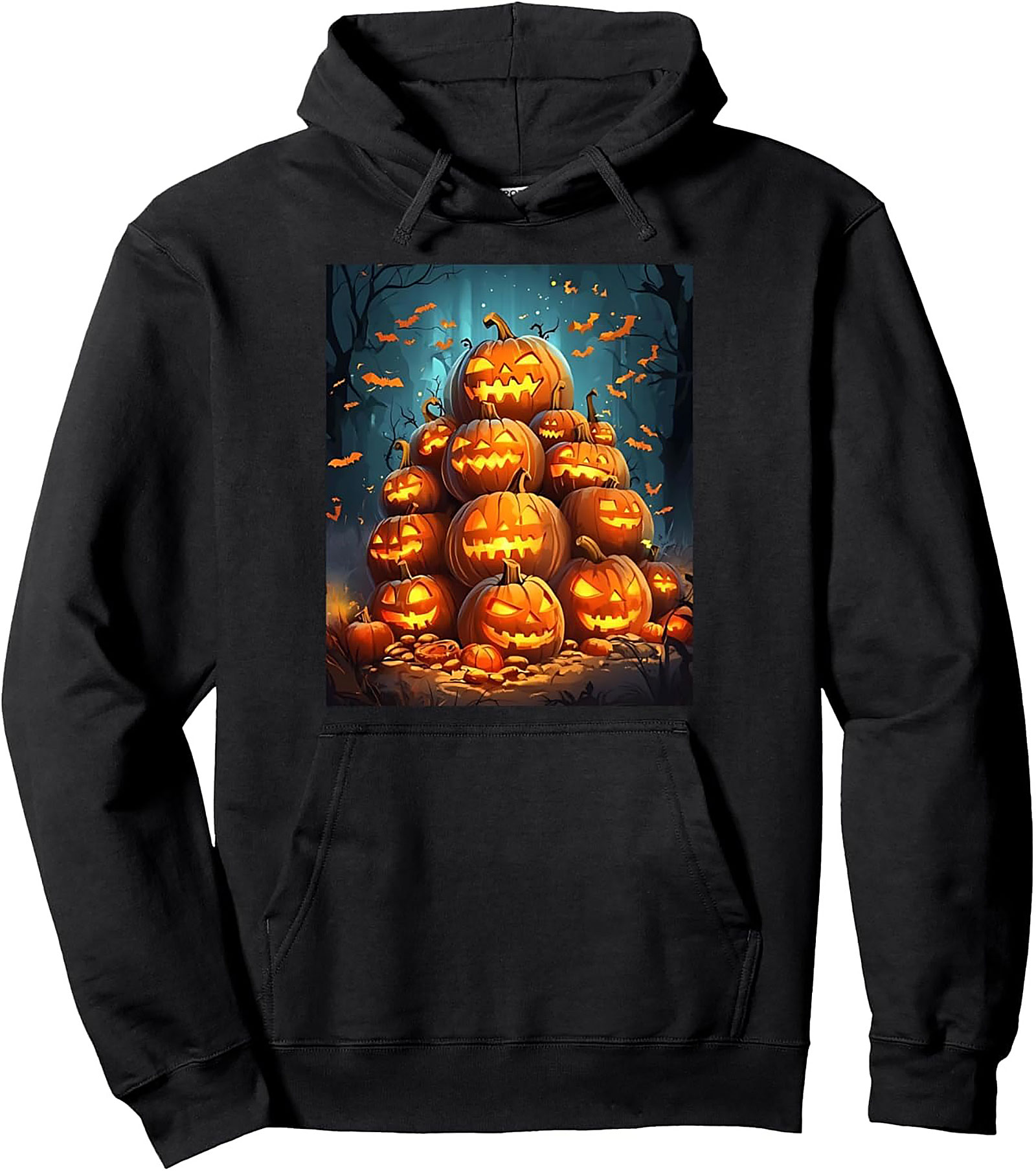 Jack-O-Lantern Pullover Hoodie | Cozy Halloween Graphic