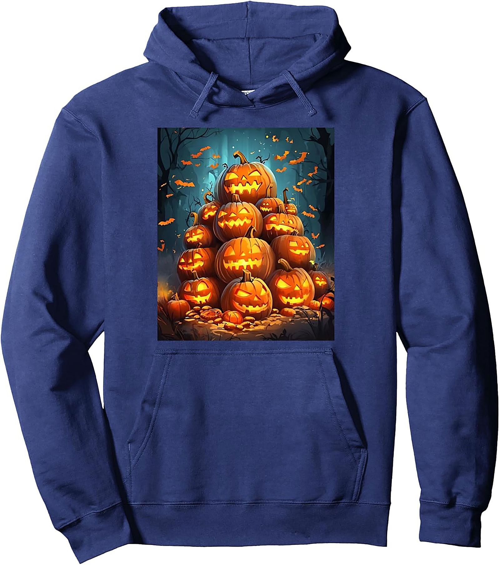 Jack-O-Lantern Pullover Hoodie | Cozy Halloween Graphic