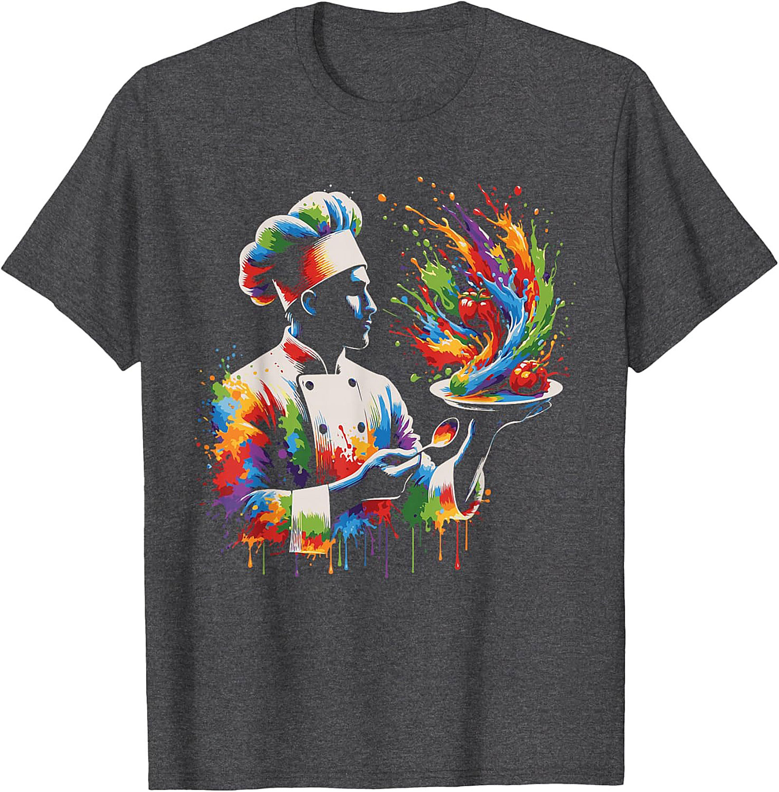 Abstract Chef Crewneck Sweatshirt Culinary Art Pullover