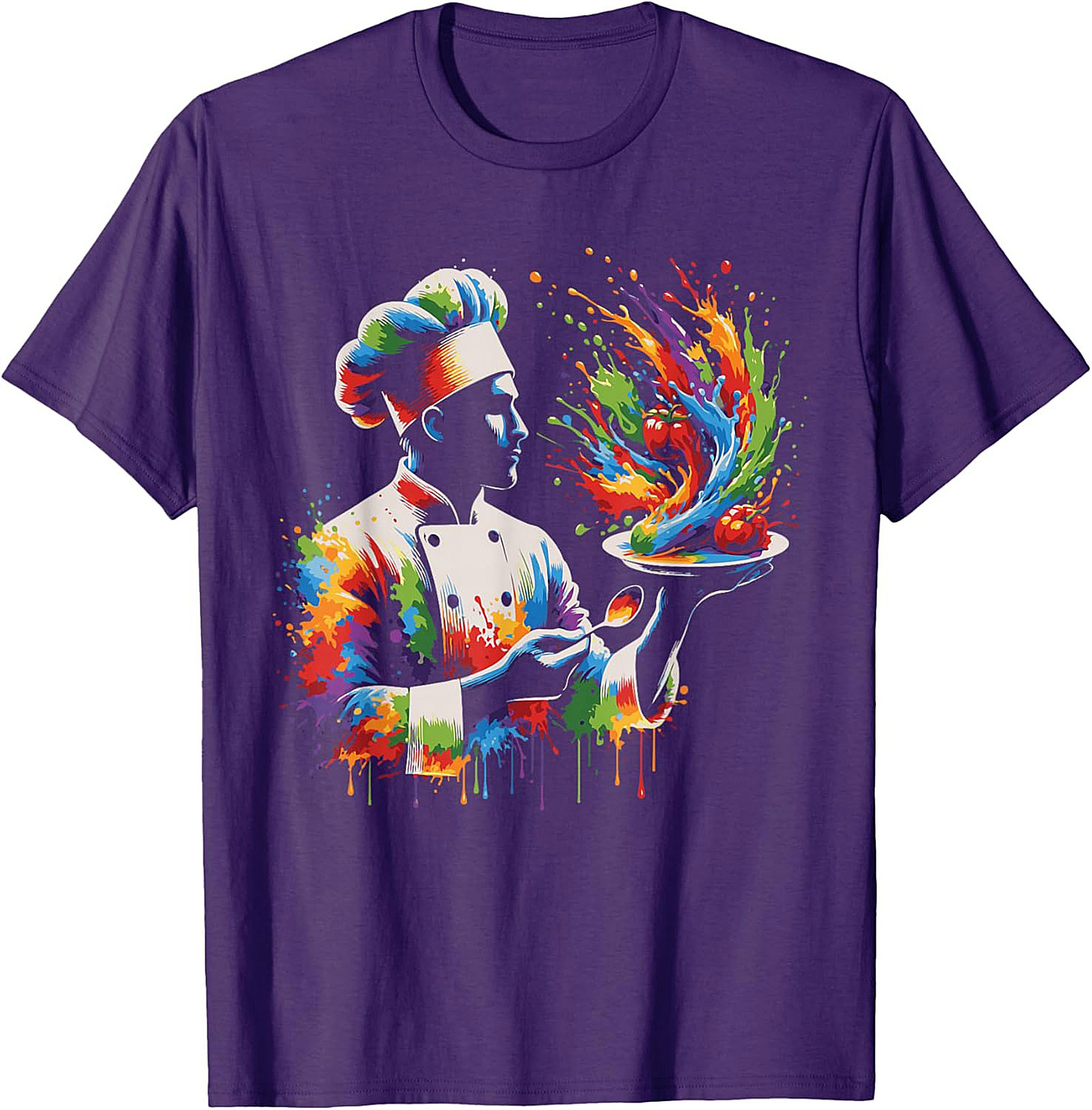 Abstract Chef Crewneck Sweatshirt Culinary Art Pullover