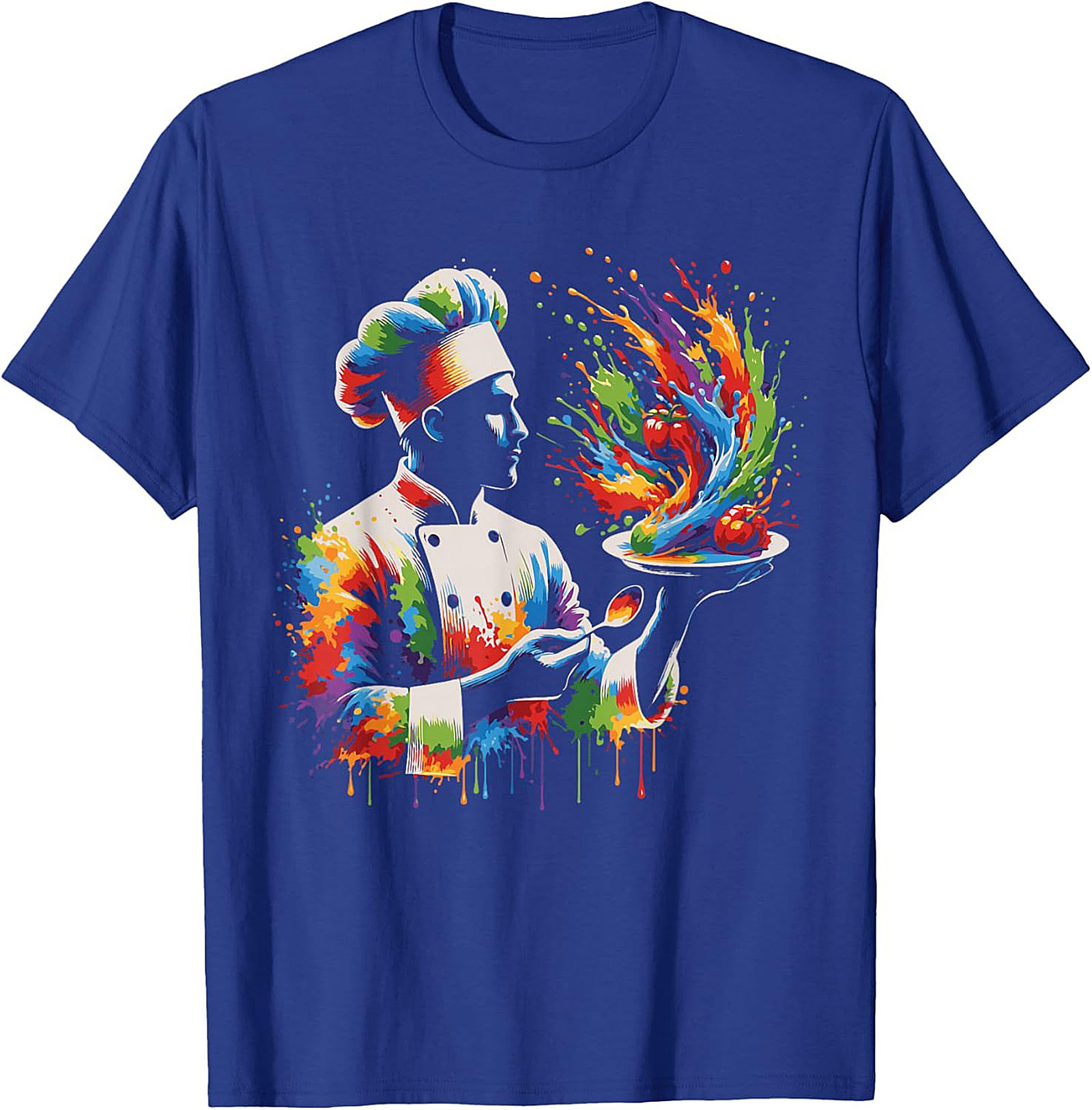 Abstract Chef Crewneck Sweatshirt Culinary Art Pullover