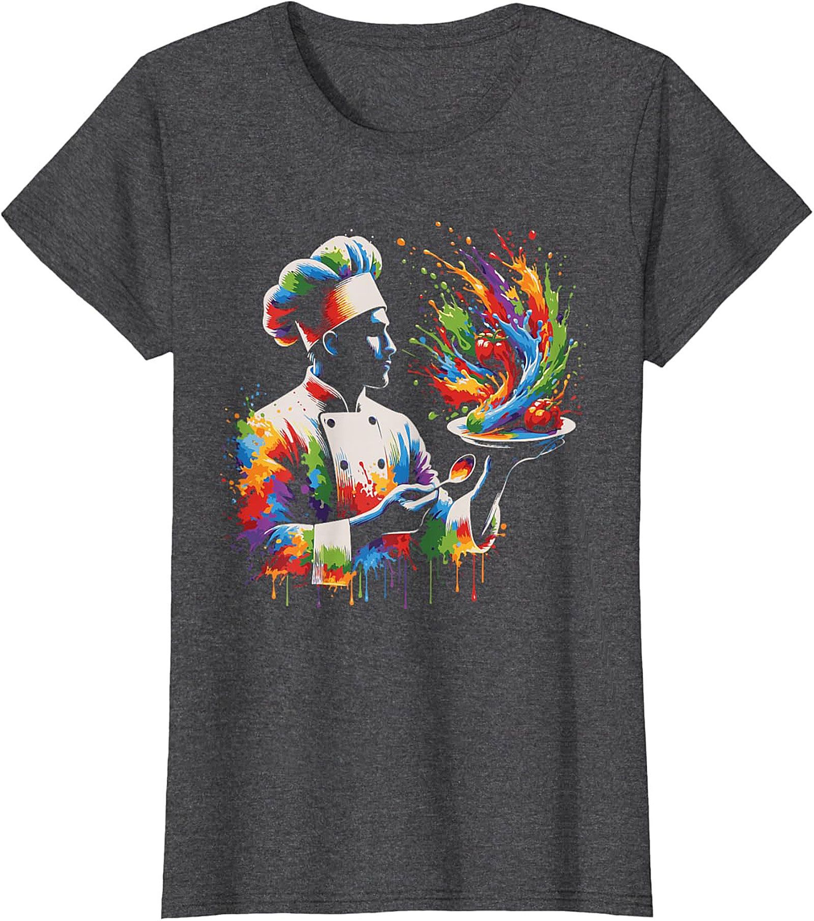 Abstract Chef Crewneck Sweatshirt Culinary Art Pullover