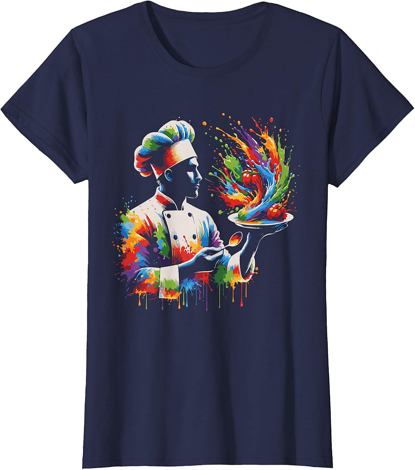 Abstract Chef Crewneck Sweatshirt Culinary Art Pullover